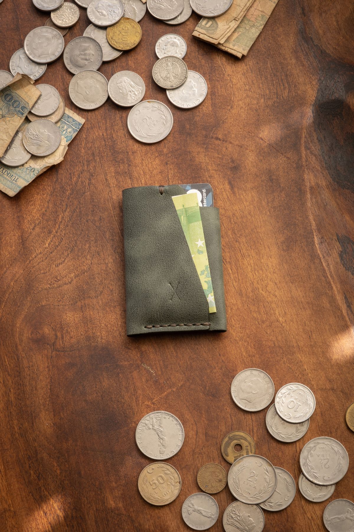 minimal X design-Minimal X Urban Card Holder - Real Leather Handmade - Minimal, Stylish, Practical 2