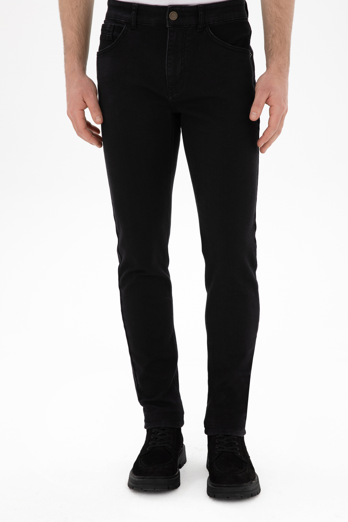 U.S. Polo Assn. Erkek Eflatun Jean Pantolon 50293997-DN0013 görsel 2