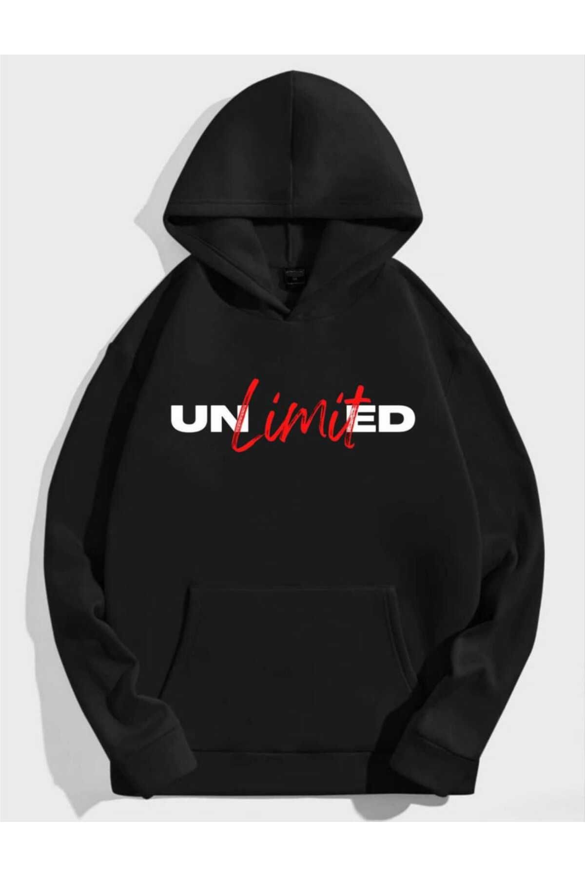 REBRAND Baskılı Unisex Sweatshirt Oversize Kapşonlu Yeni Tasarim