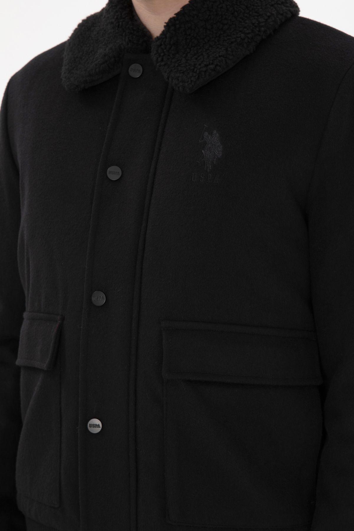 U.S. Polo Assn.-Men's Black Stamp Coat 50290810 -Vr046 7