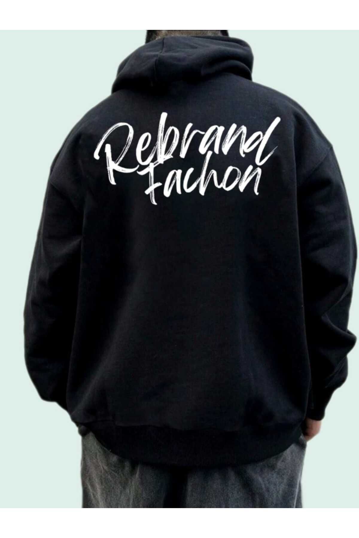 REBRAND Unisex Sweatshirt Baskılı  Oversize Kapşonlu Yeni Tasarim hoodie