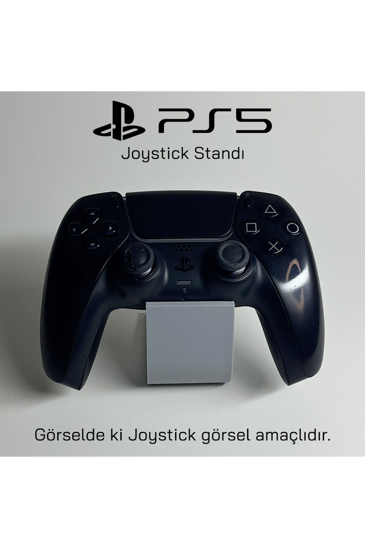 Gada Tekli Gri PS5 PlayStation 5 Dualsense Joystick Kol Standı | Şık ve Minimalist