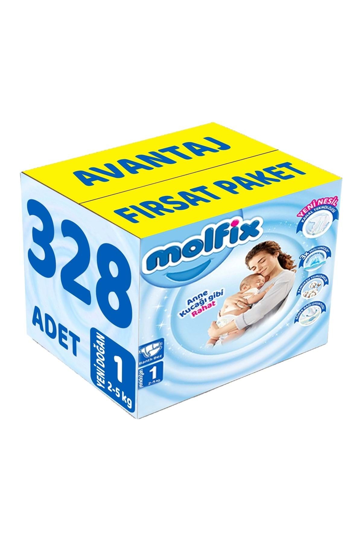 Molfix Bebek Bezi Beden:1 (2-5Kg) Yeni Doğan 328 Adet Avantaj Fırsat Pk