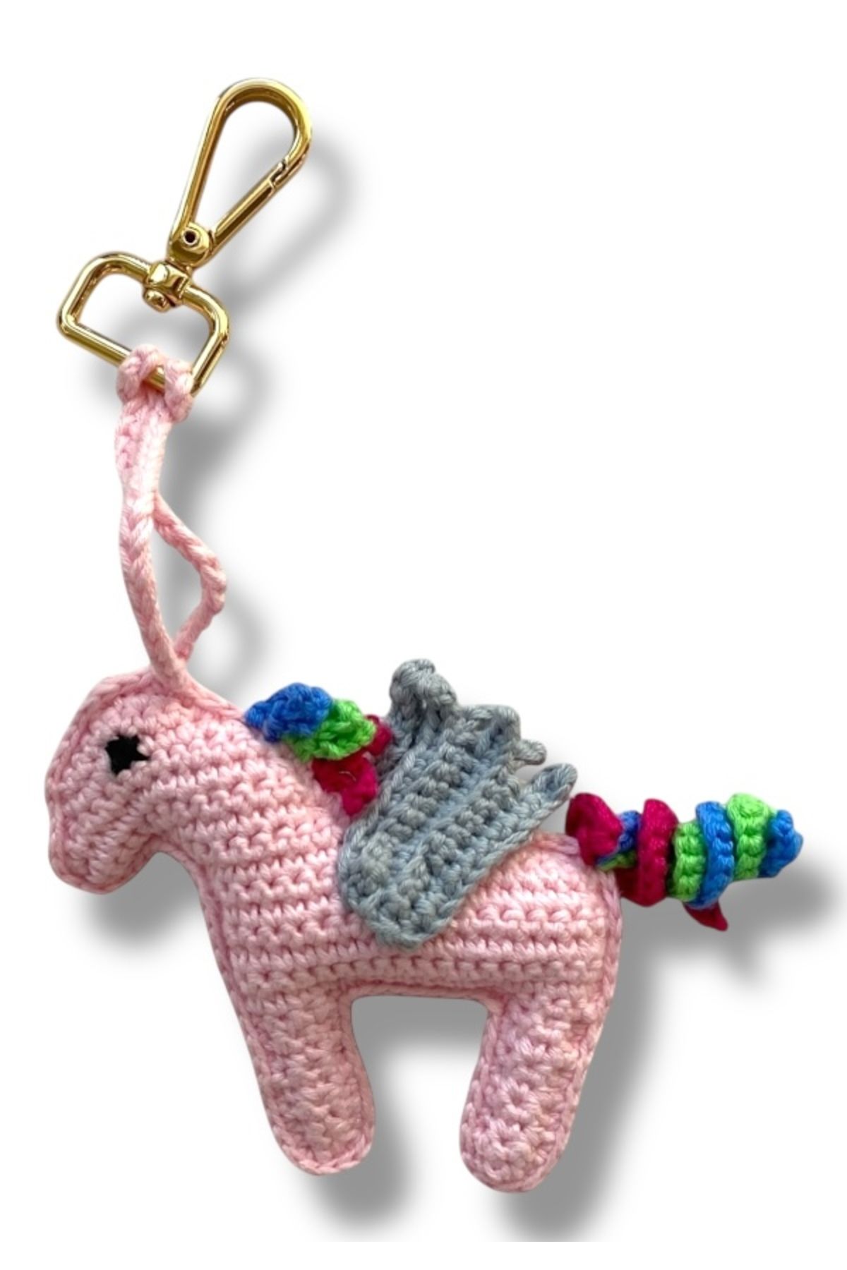 SezSel El Örgüsü Unicorn Charm & Çanta Aksesuarı (%100 PAMUK IP)