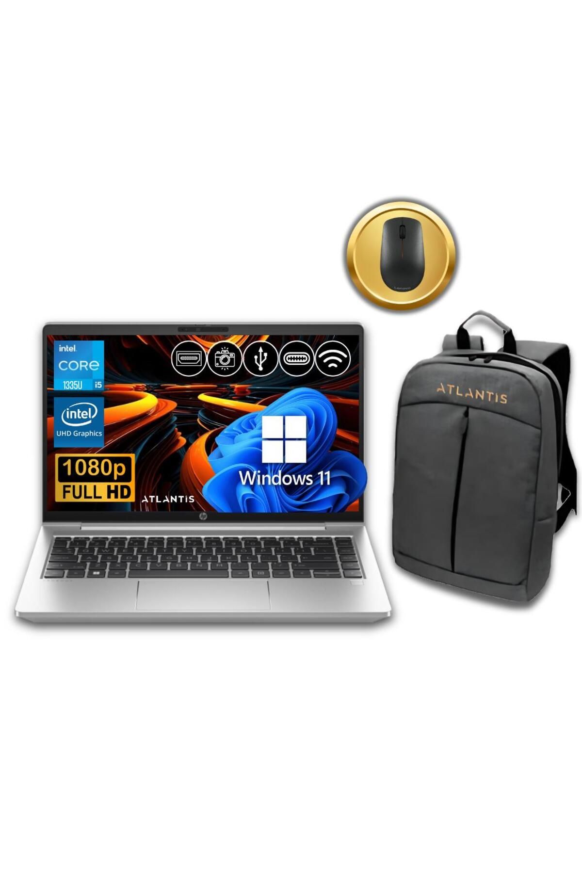 HP Probook 440 G10  İ5-1335U 40GB 512GB M.2 SSD  859Z6EA ATL37 14" W11Pro Notebook &Çanta+Mouse