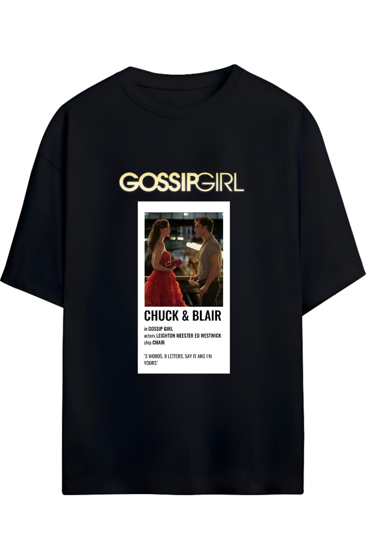 MAGORS GOSSIP GIRL DİZİ  YÜKSEK BASKI KALİTELİ UNISEX YENİ SEZON OVERSIZE PAMUKLU  T-SHIRT