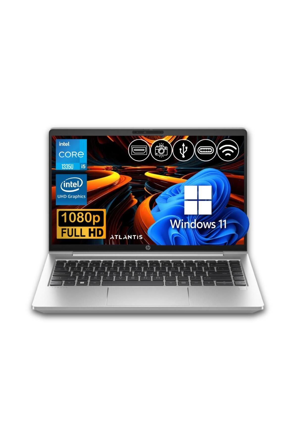 HP Probook 440 G10  İ5-1335U 24GB 512GB M.2 SSD  ATL9 14" W11Pro Taşınabilir Bilgisayar Uyumlu