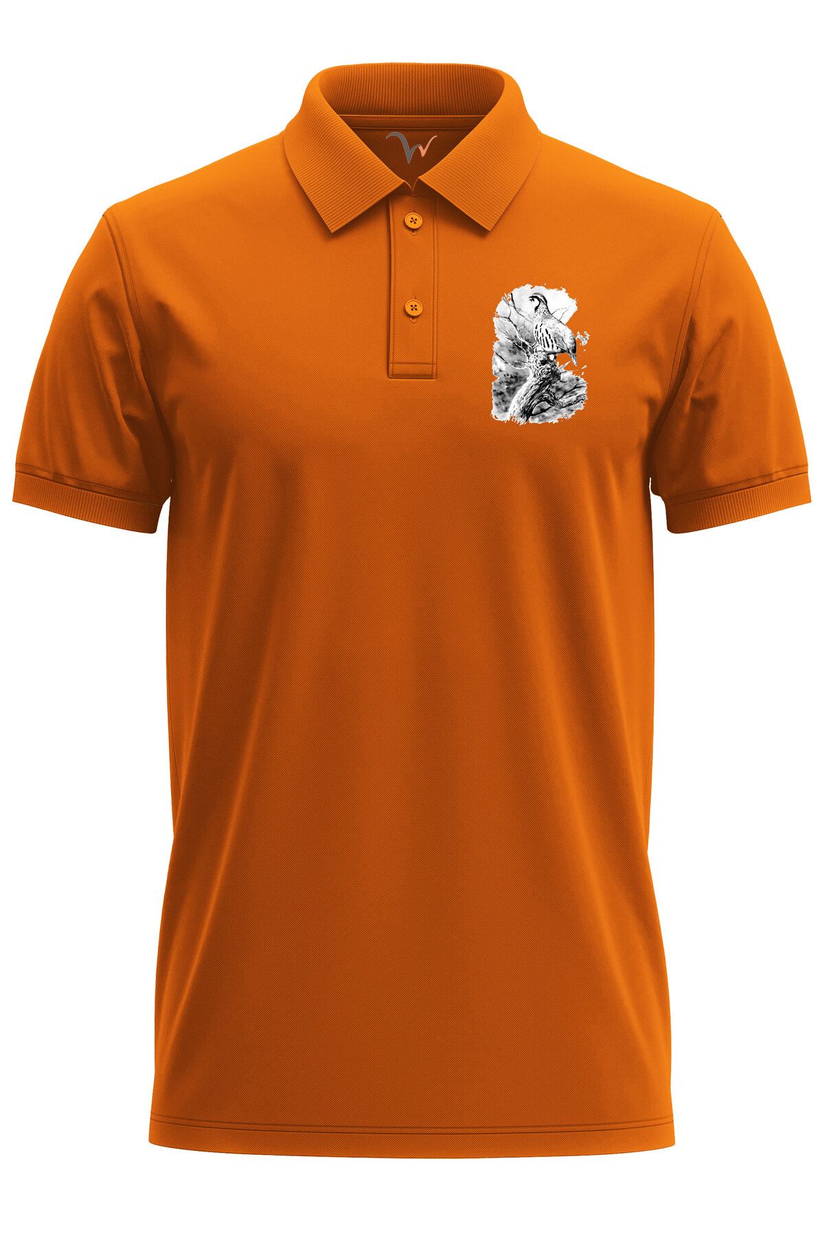 WİDİ Avcılık Hunting Keklik Avcılığı Yaban Hayatı Vahşi Yaşam Baskılı Regular Fit Polo Yaka T-Shirt