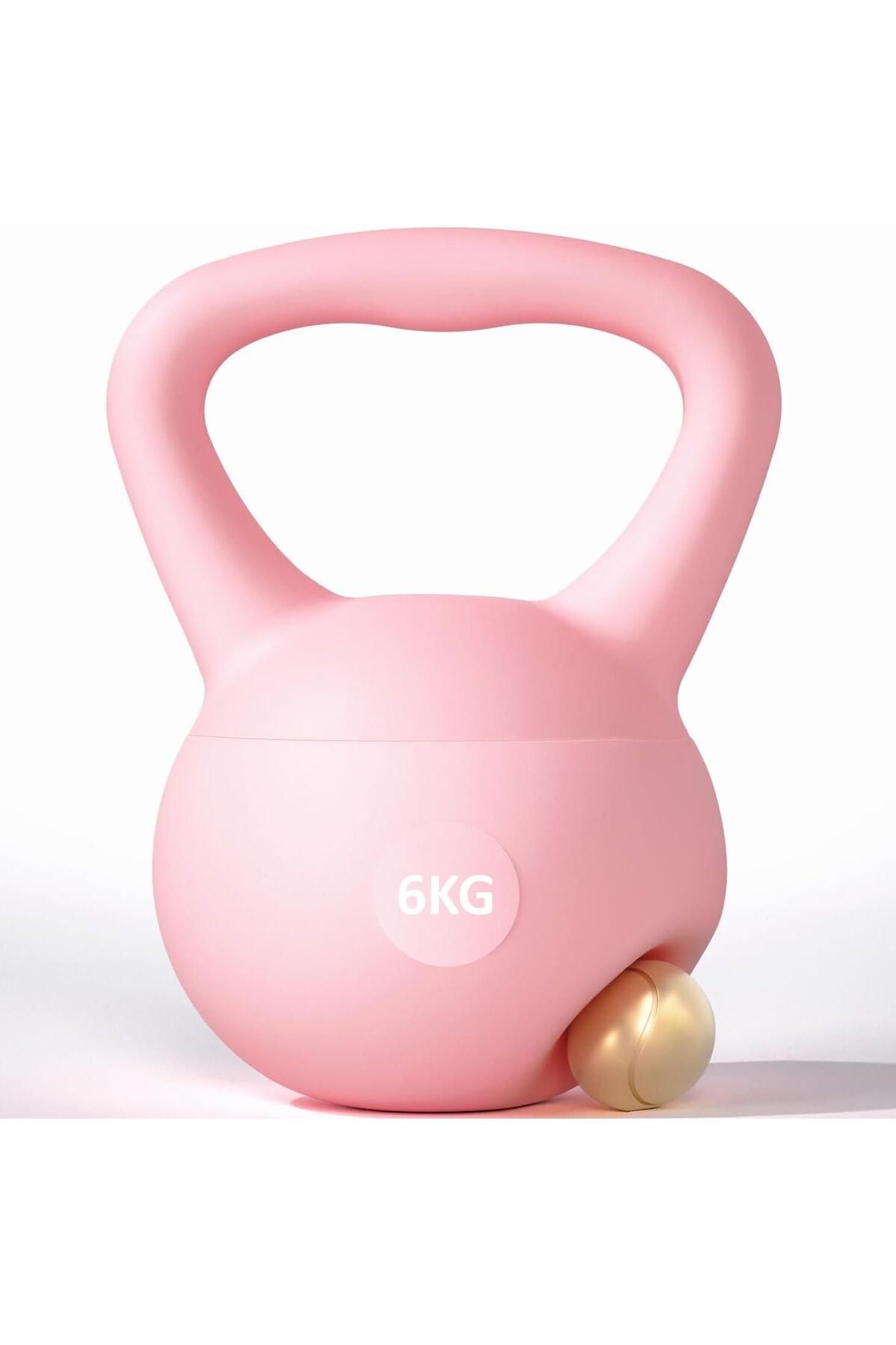 valkyrie 6kg Soft Kettlebell Yumuşak Tabanlı Metal Kumlu  Ses Yapmaz Darbeye Dayanıklı Çift El Ağırl