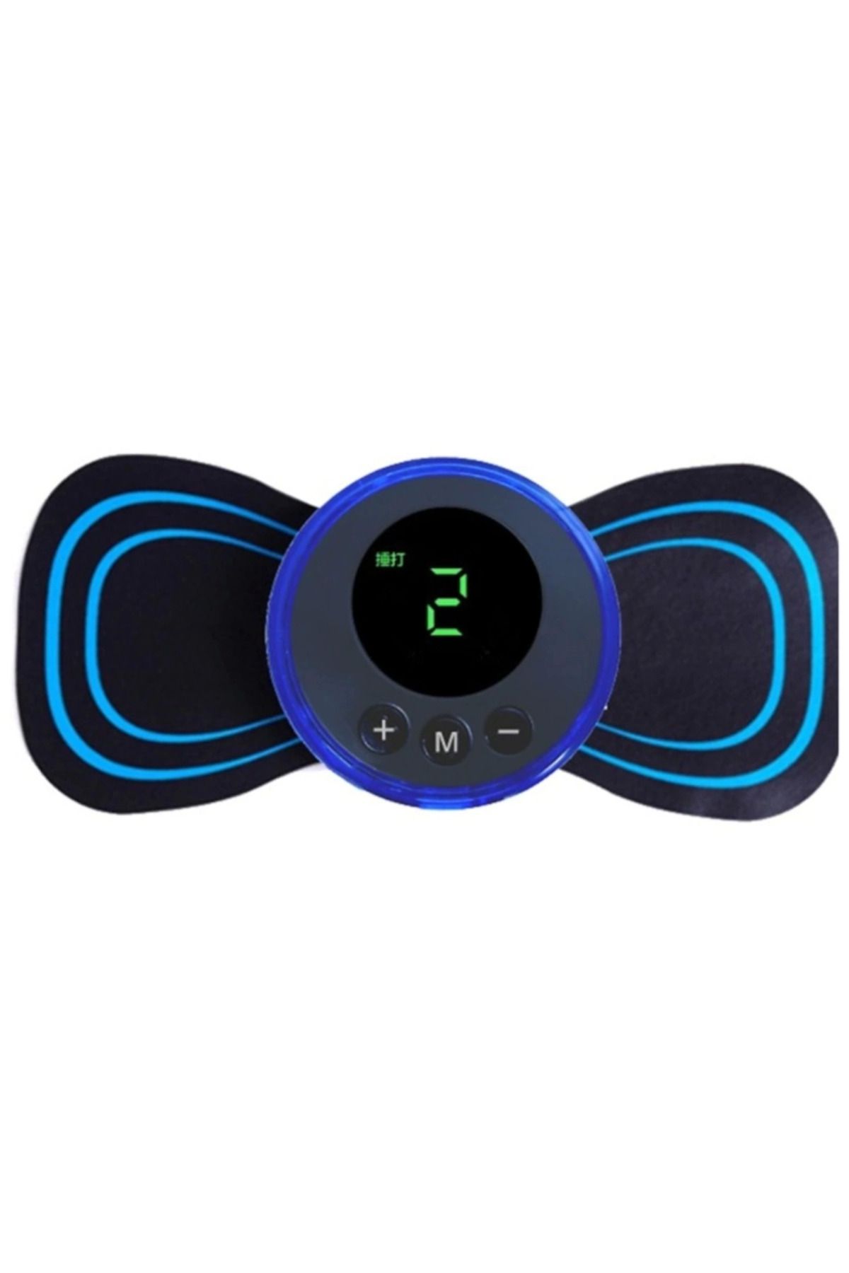Belle Fusion 8 Modlu Mini Şarjlı Kelebek Lcd Ekran Ems Boyun Omuz Kol Sırt Elektrikli Masaj Bantı Kas Stimülatörü
