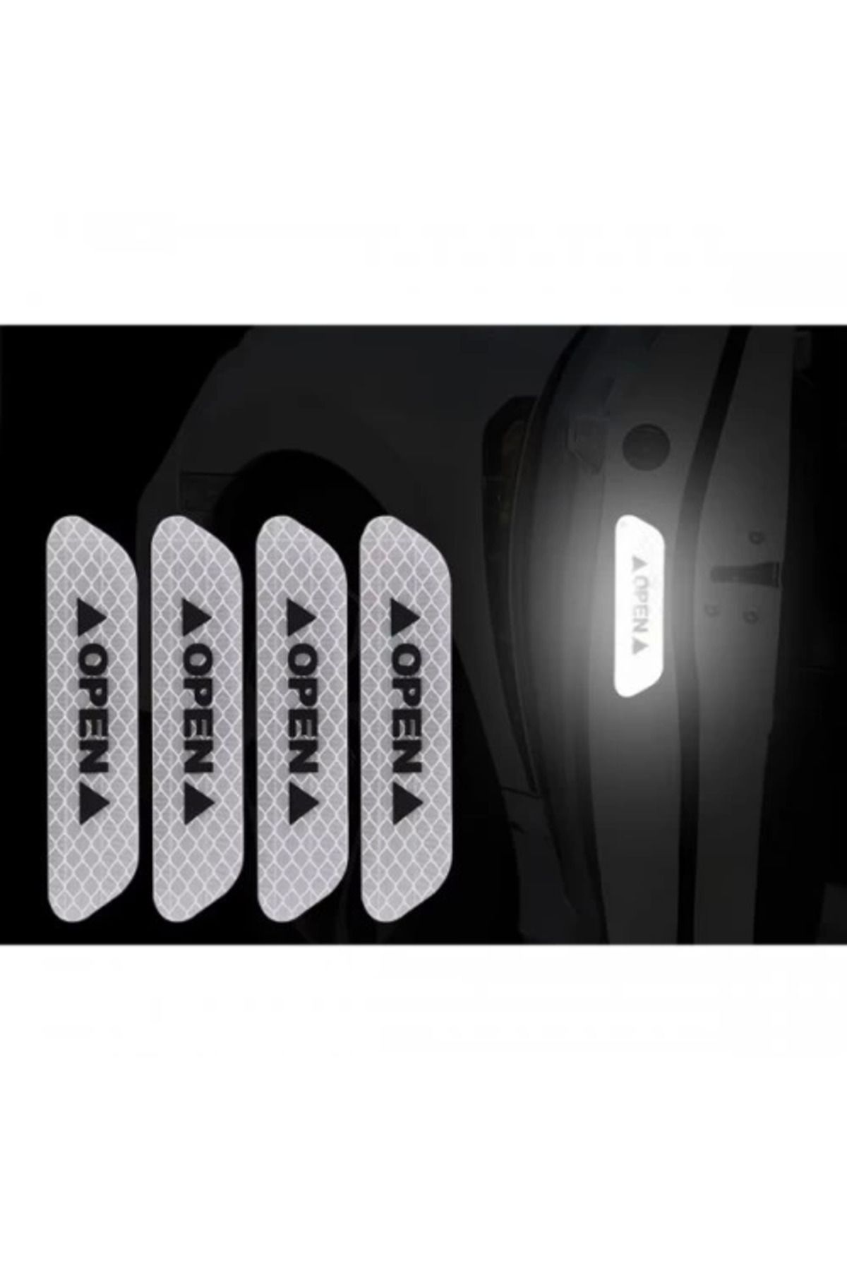 Belle Fusion Reflektif Araç Kapı Stickerı