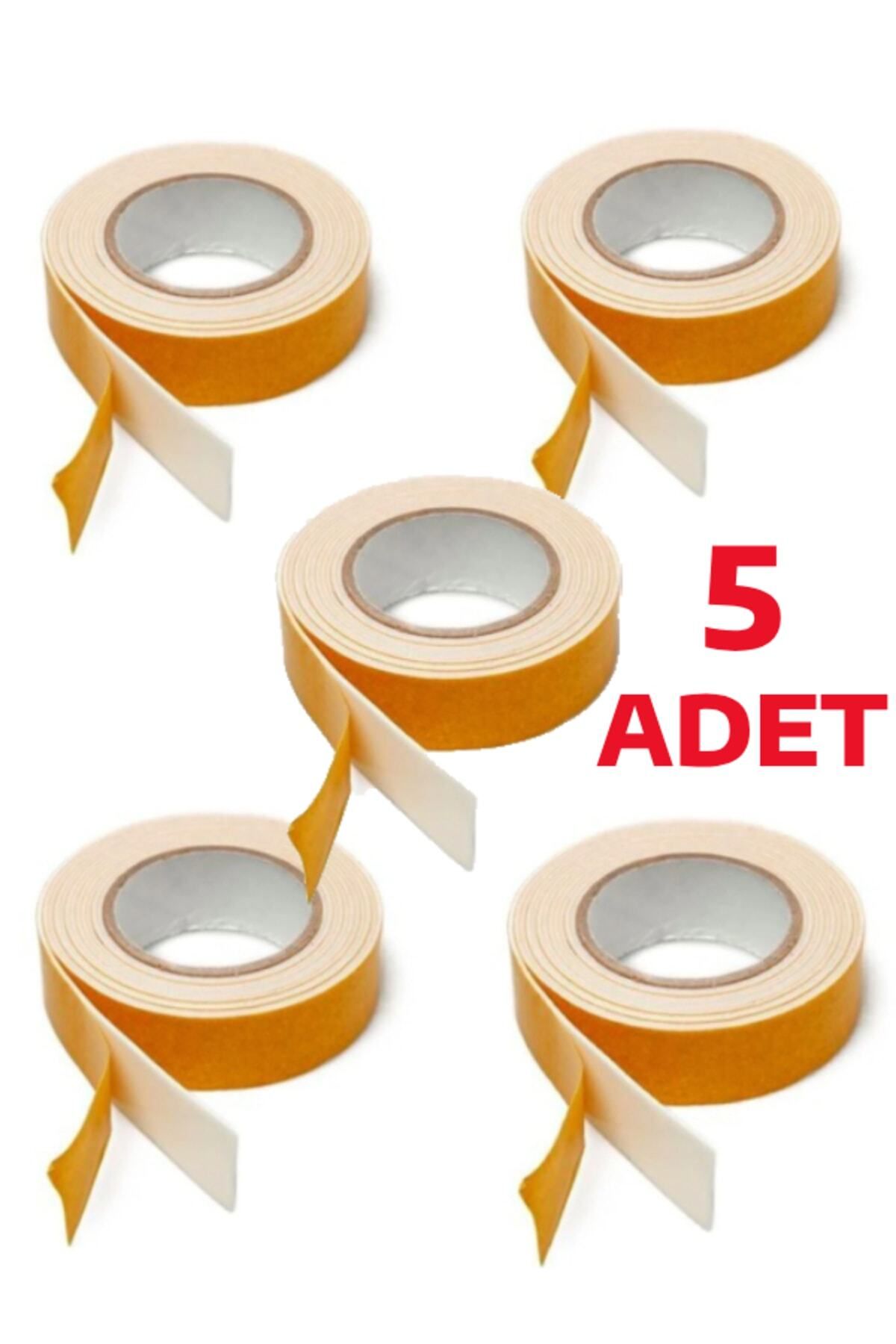 KARTALLAR ETİKET 5 Adet Çift Taraflı Köpük Bant 2 Mt X 5 Adet