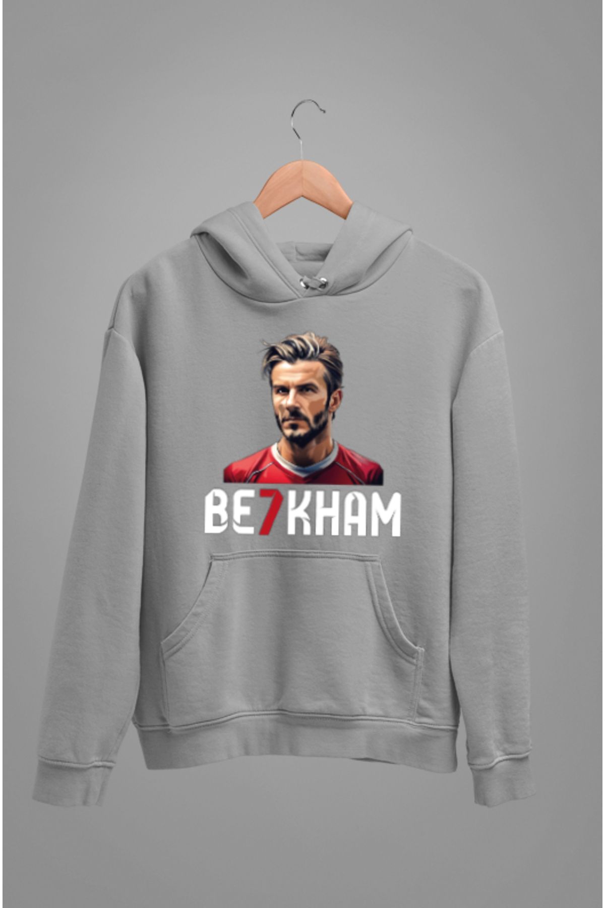 Biy Store Beckham ingiltere milli takım forma baskılı unisex kapüşonlu sweatshirt