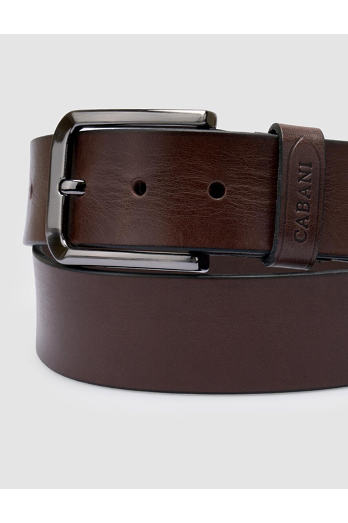 Cabani-100% Genuine Leather Brown Men's Classic Belt 2