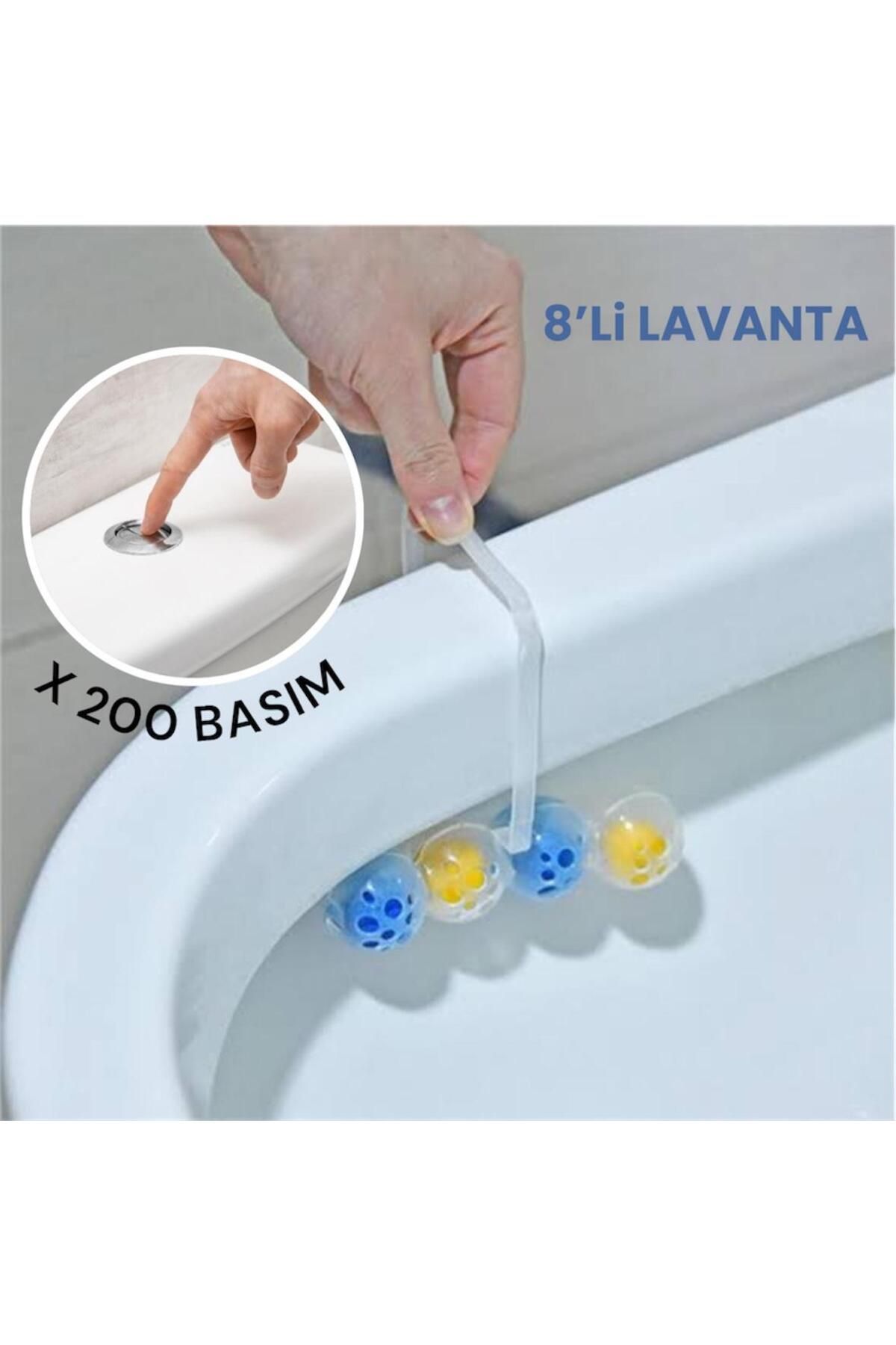 YAKUT prime Lavanta WC Klozet Blokları 8 Adet WC Blok - LAVANTA