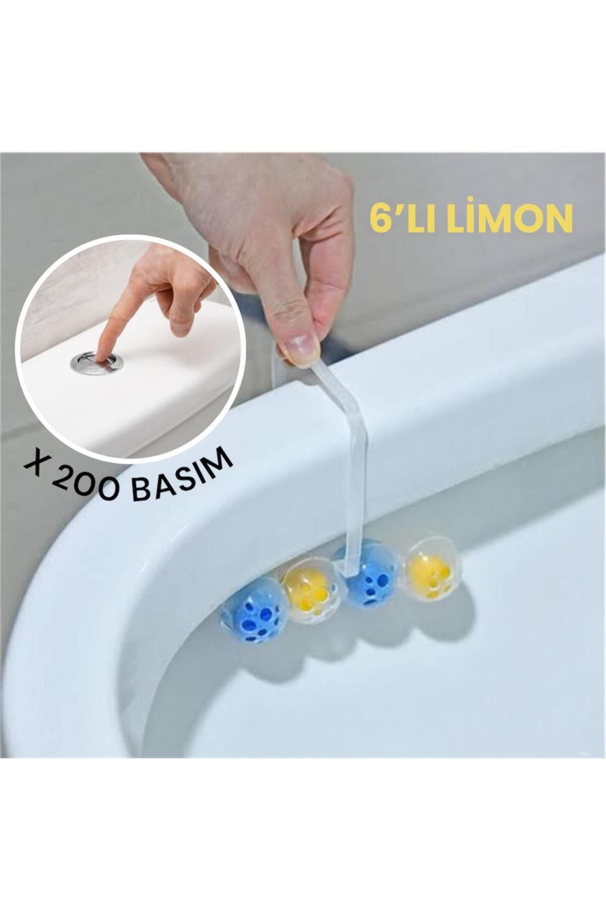 YAKUT prime Limon WC Klozet Blokları 6 Adet WC Blok - Limon