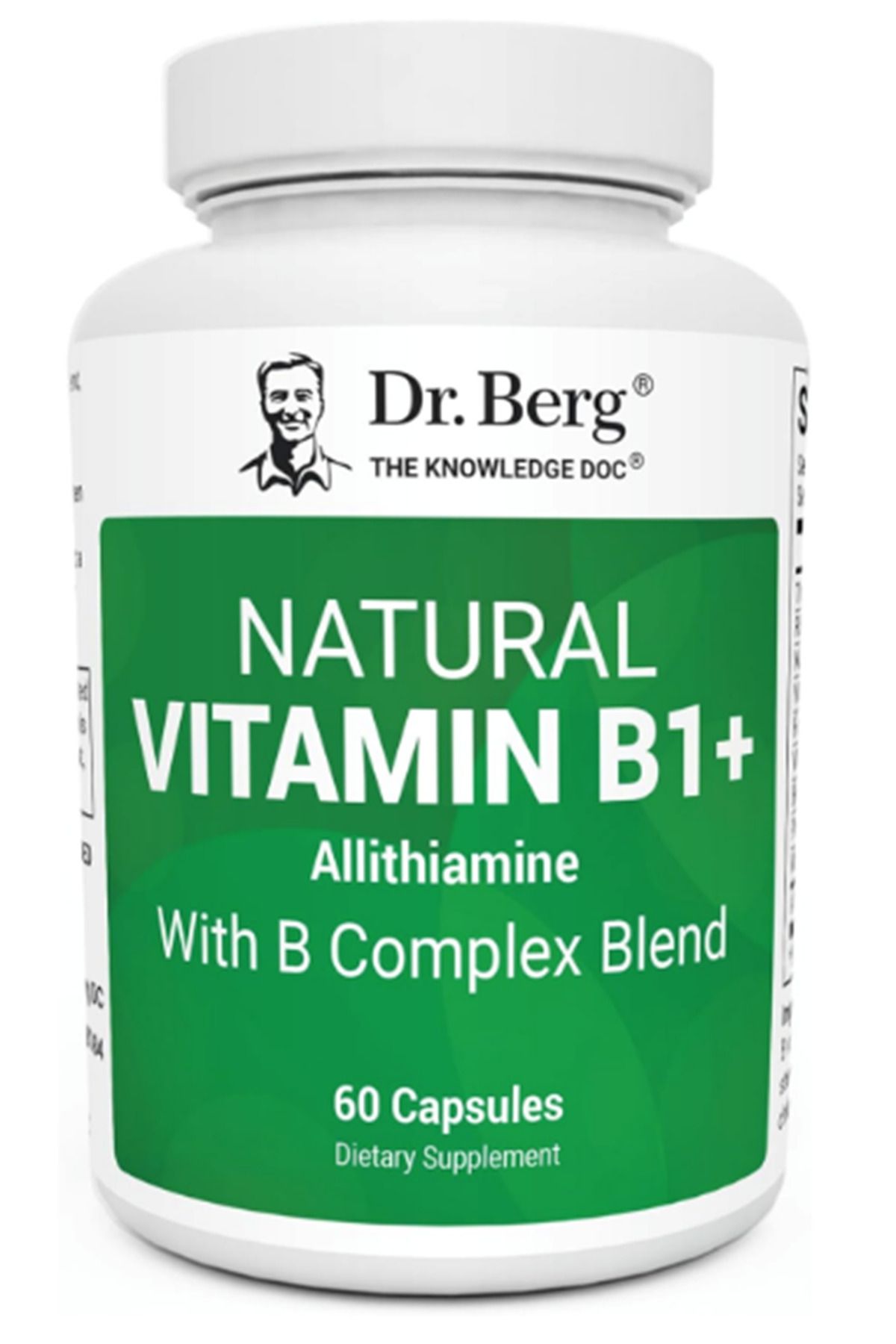 dr berg Dr. Berg Natural Vitamin B1+ Allithiamine with B Complex Blend - 60 Capsules