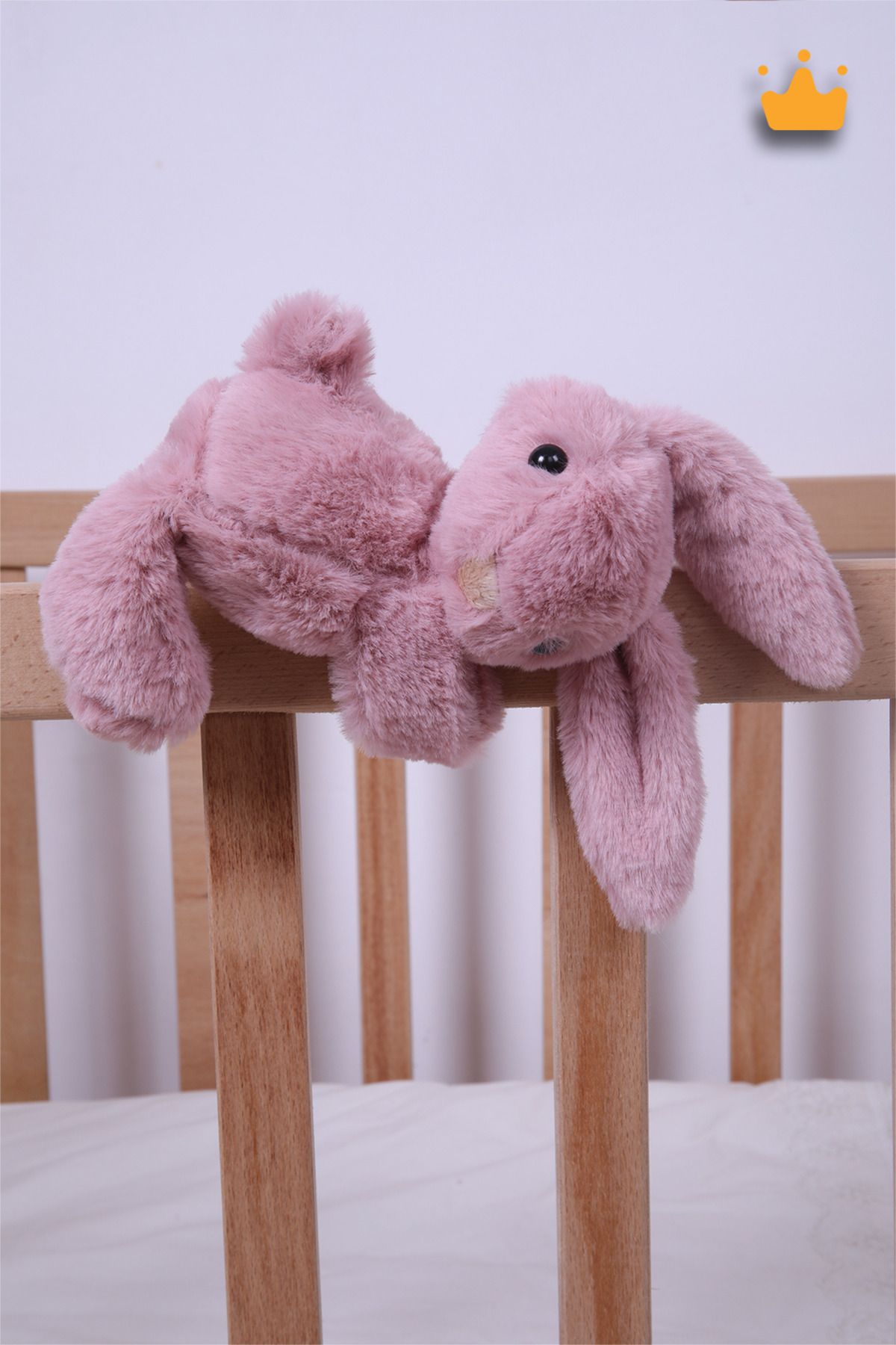 Babyhola-35cm Ultra Soft Plush Play and Sleep Companion - Hugging Rabbit Pink 6021 4