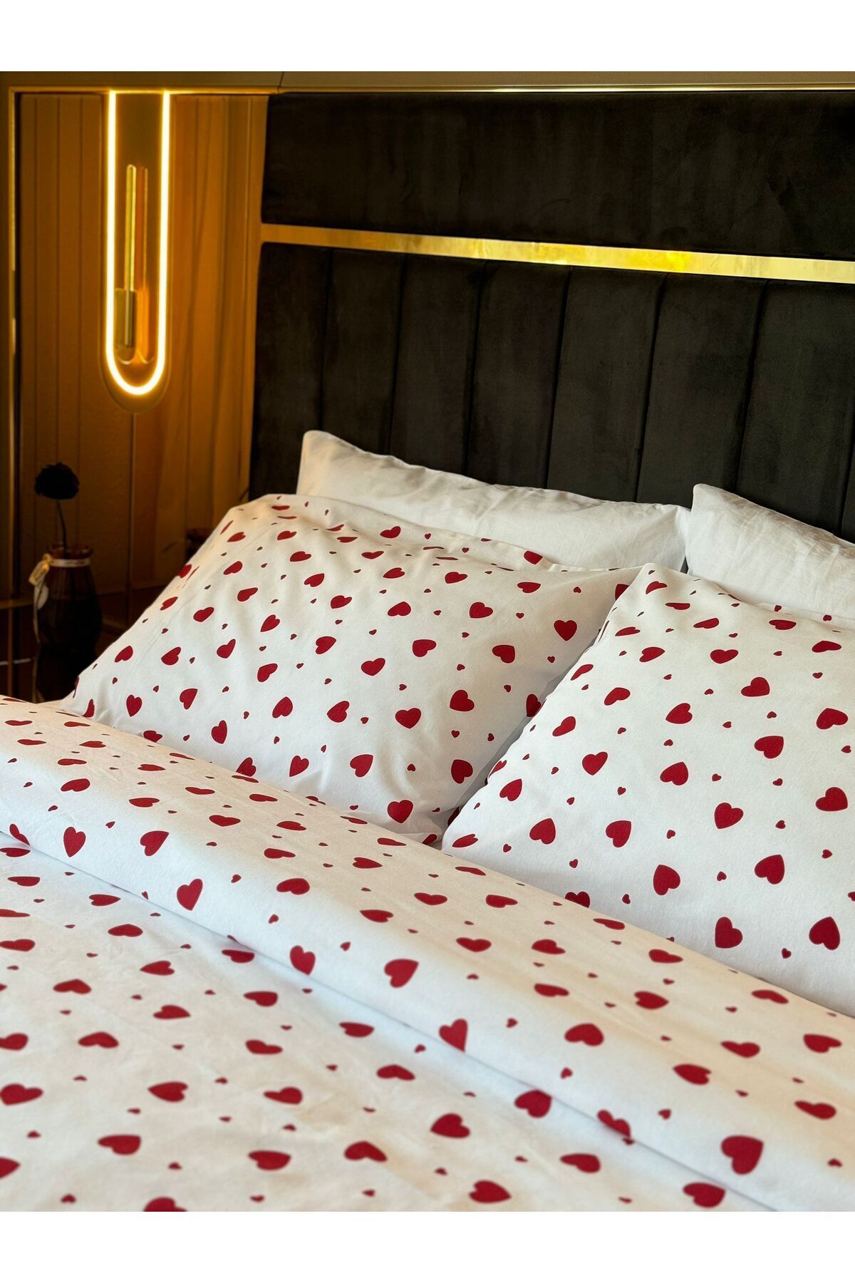 agishop-Double Personal Beatwear Set with Red Heart, Sheets 5