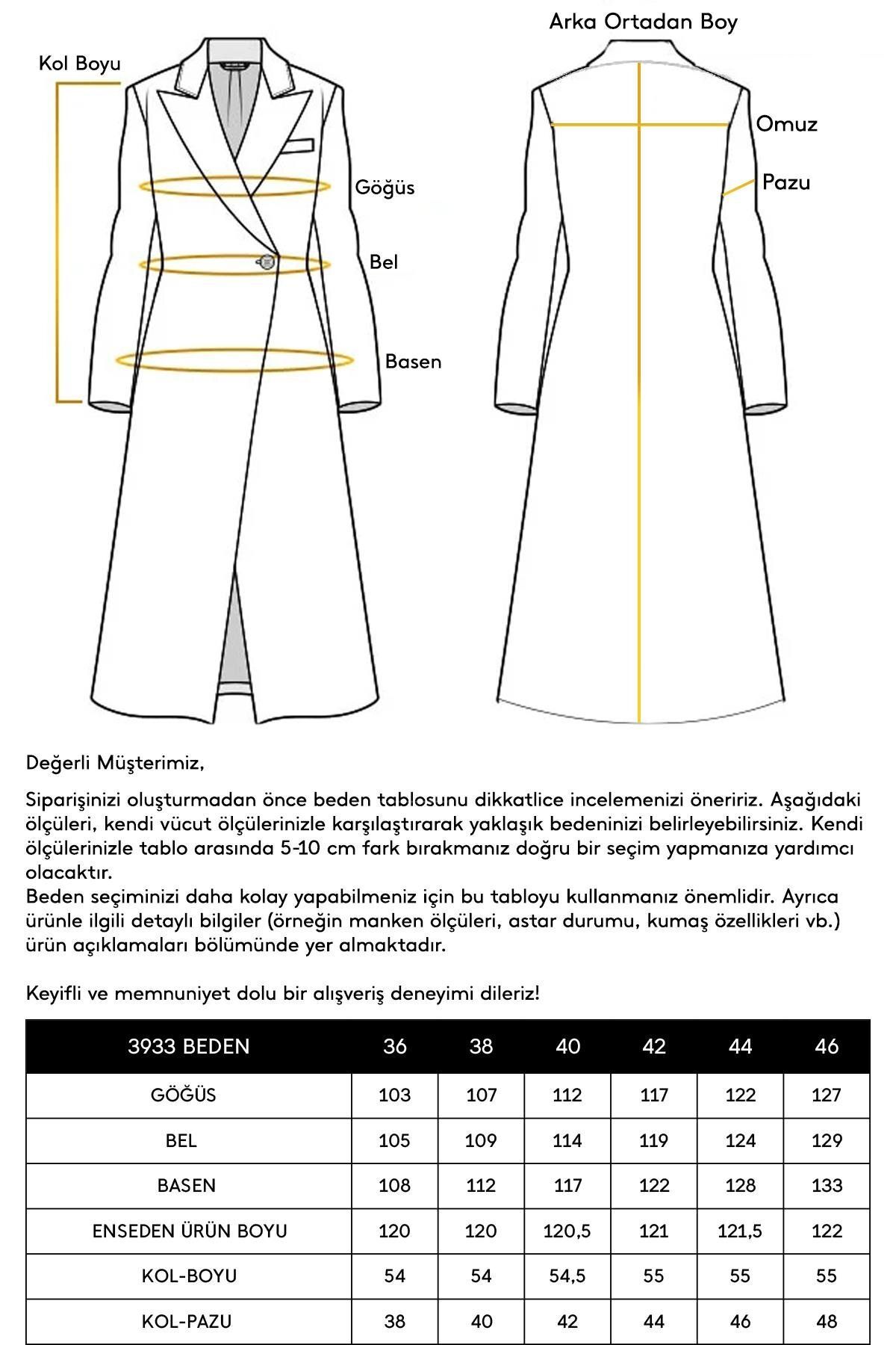 Olcay-Oversize kabát s placketovými rukávmi a patentným zapínaním - K. KAMEL 3933 8