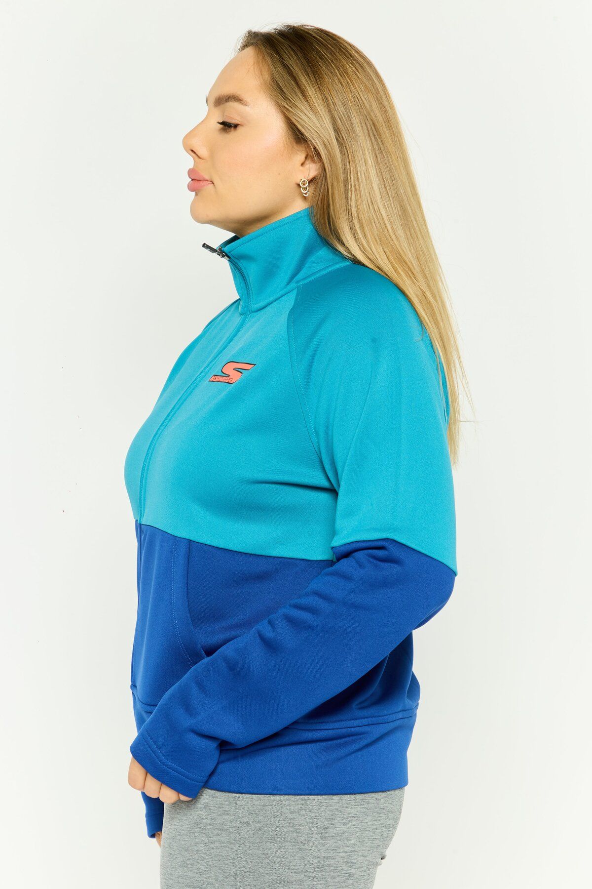 SKECHERS-Women Sportswear Fit Long Sleeves Training Sweatshirt, Blue 3