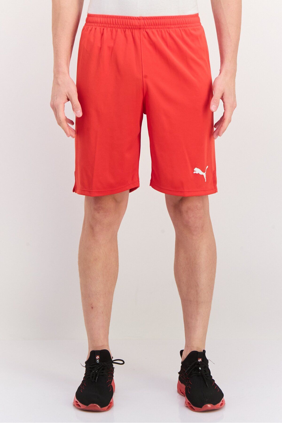 Puma-Men Sportswear Fit Training Shorts, Red 1