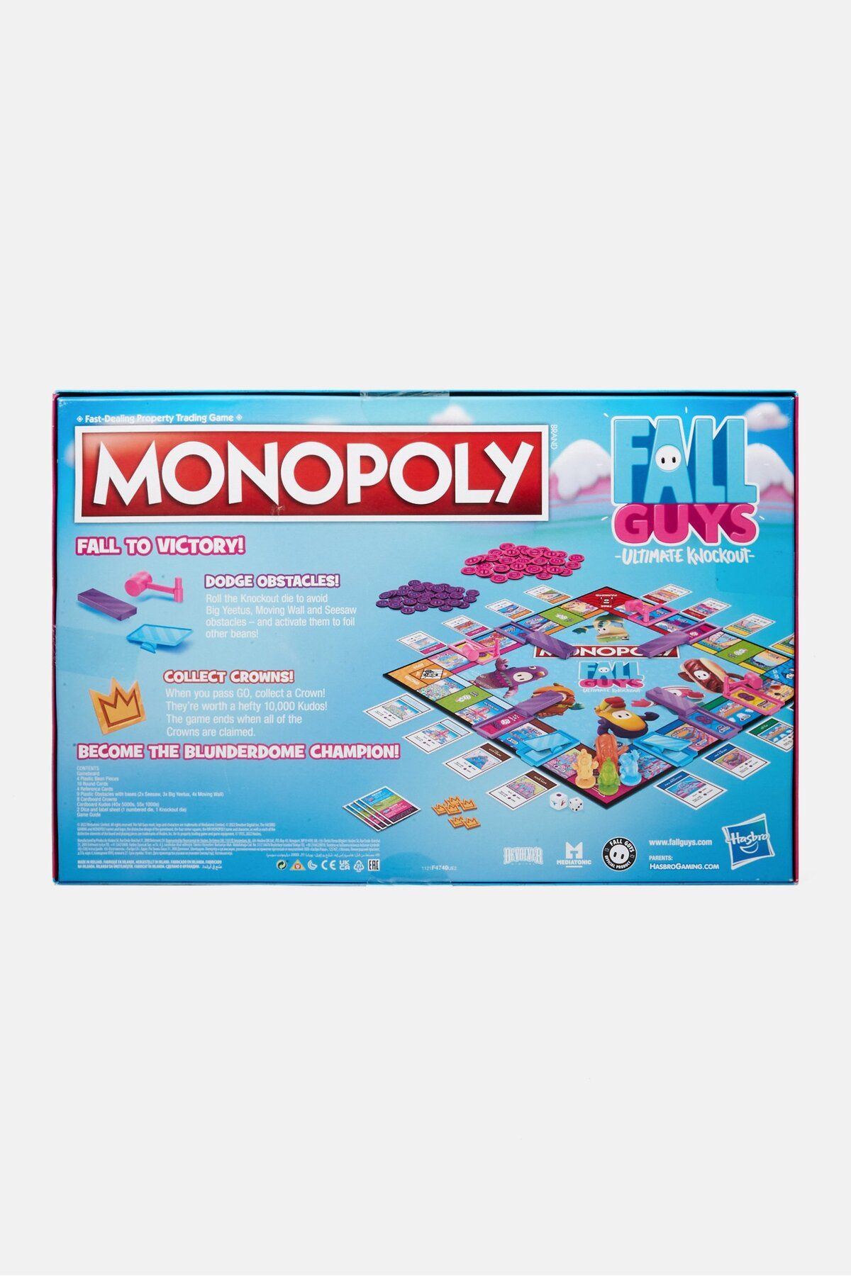 Monopoly-Fall Guys Ultimate Knockout Edition Board Game, Turquoise Combo 2