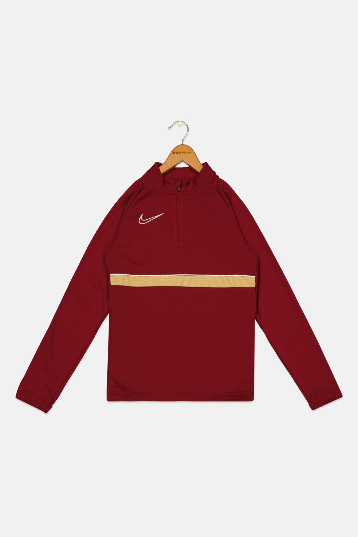 Nike-Kids Boy Sportswear Fit Long Sleeve Training T-Shirt, Maroon 1