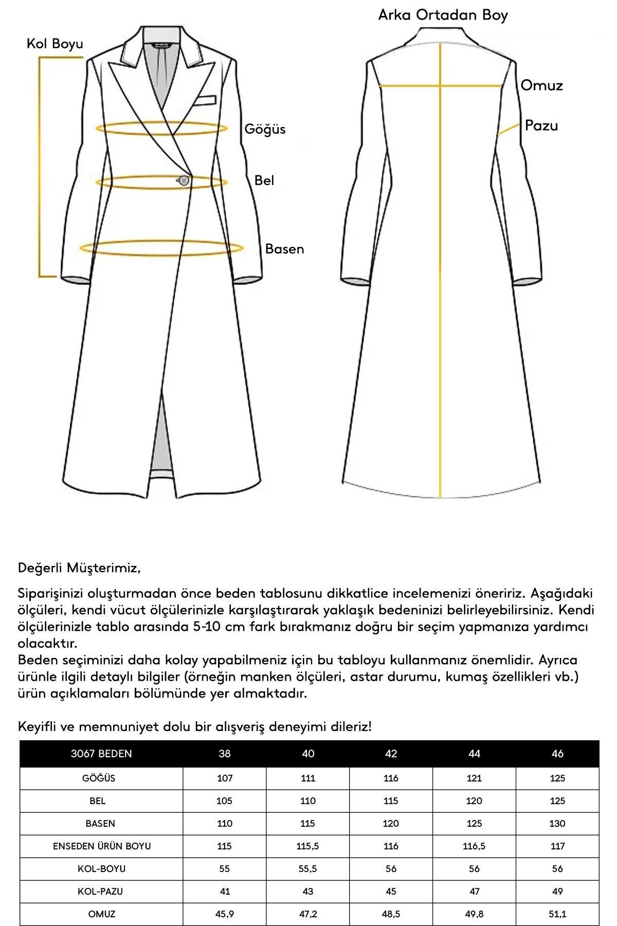 Olcay-Oversize палто - Сваляща се кожа и нисък ръкав, Екрю 3067 8