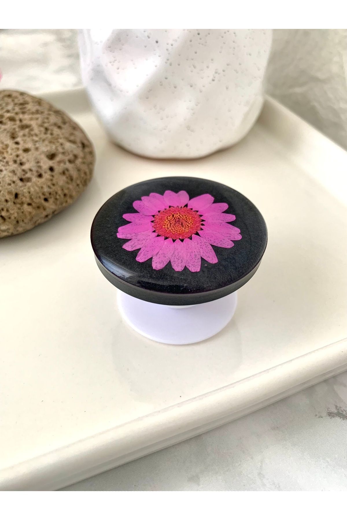 Efizm Store Kurutulmuş Papatya Telefon Tutucu: Pratik ve Şık Popsocket Stand No15