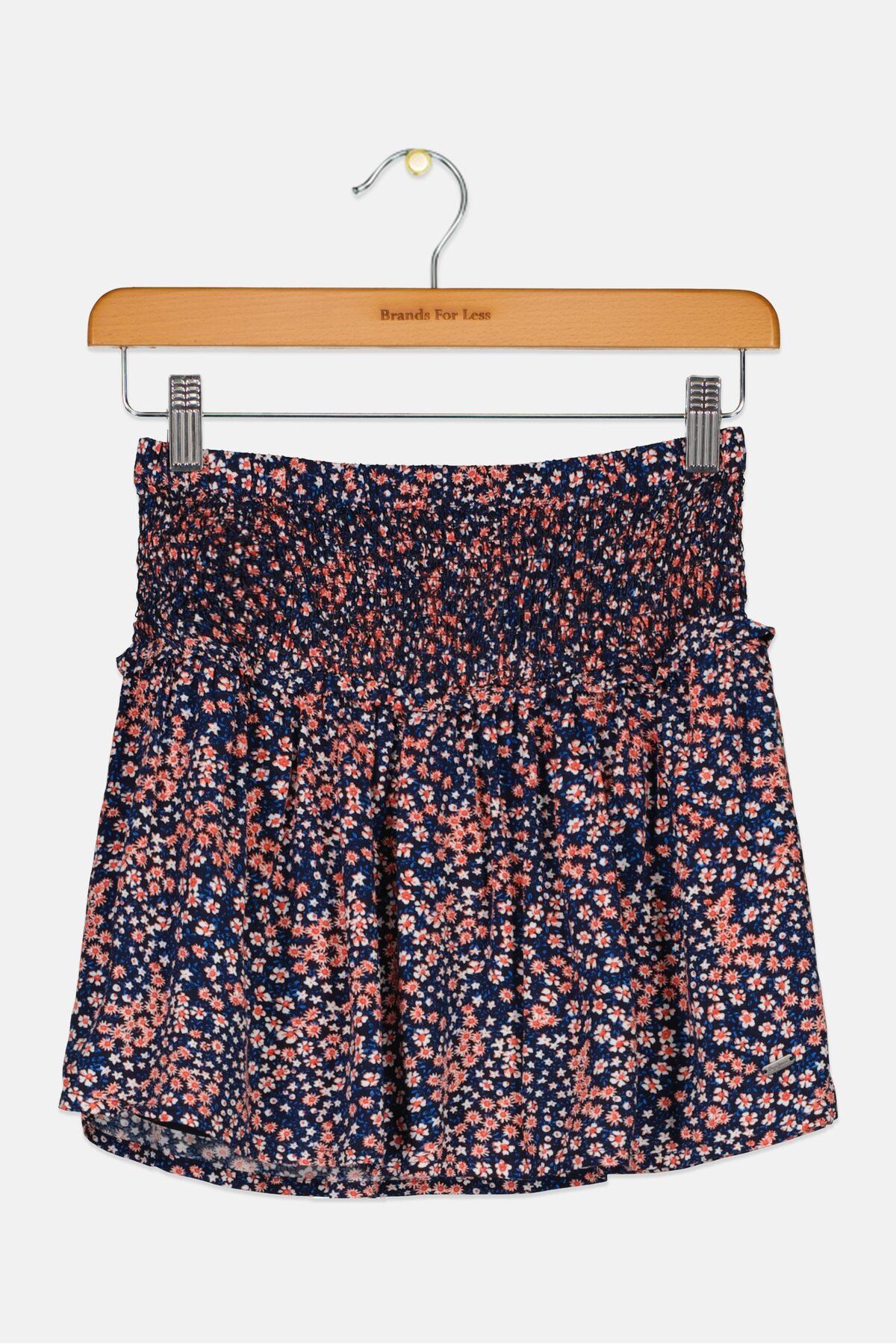 Pepe Jeans-Kids Girl Floral Print Skirts, Navy Blue Combo 1