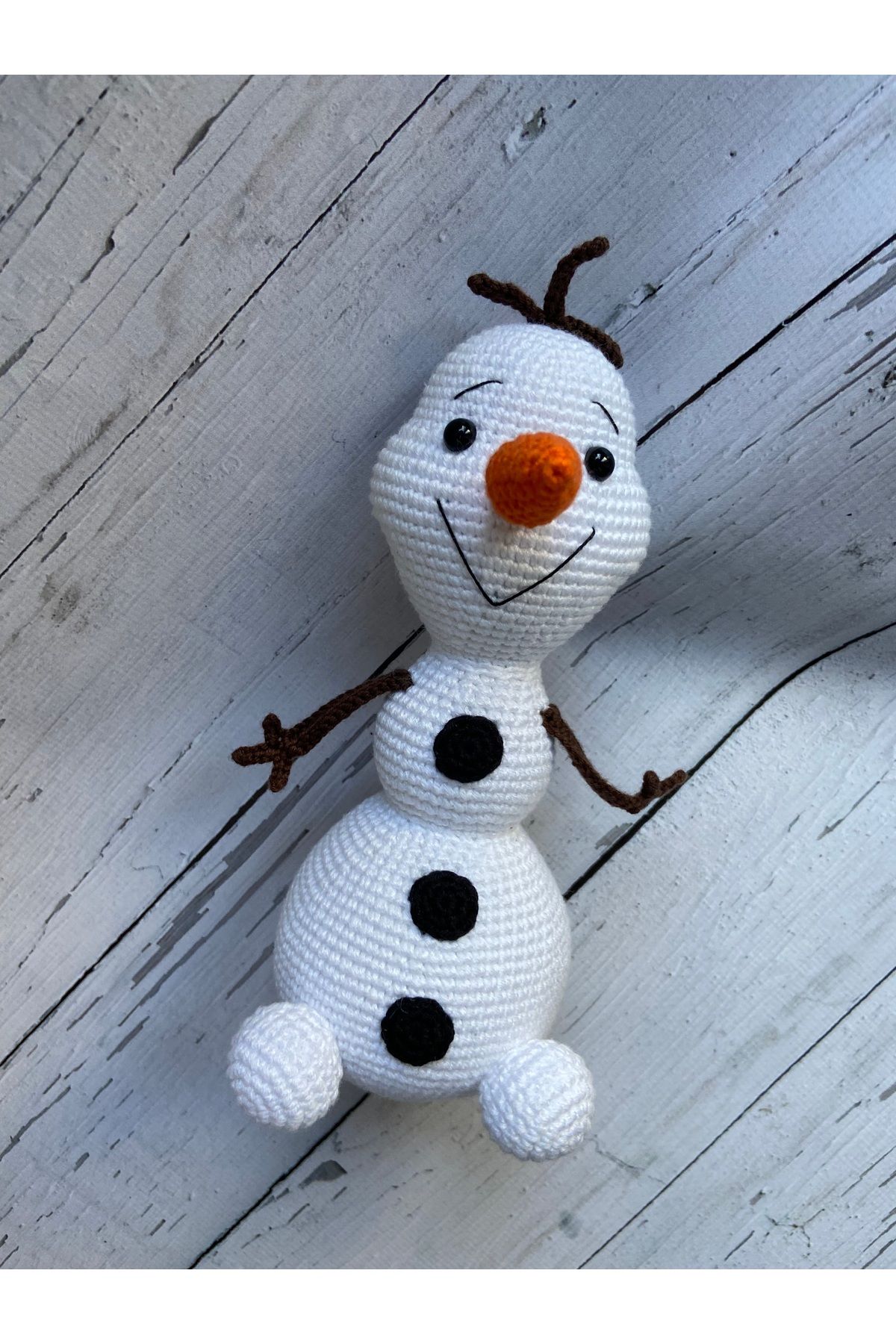 Kukaoyuncak Amigurumi Karlar Ülkesi Olaf Oyuncak 20cm