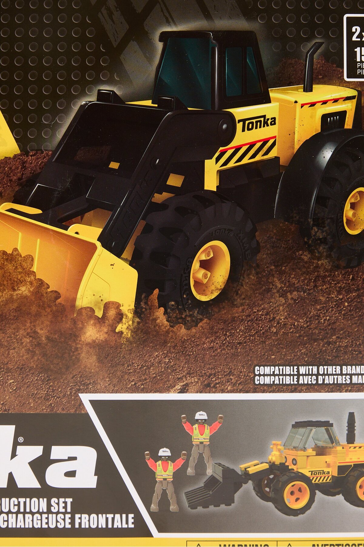 مجموعه ساخت‌وساز کامیون سیمان ۱۵۰ تکه، زرد