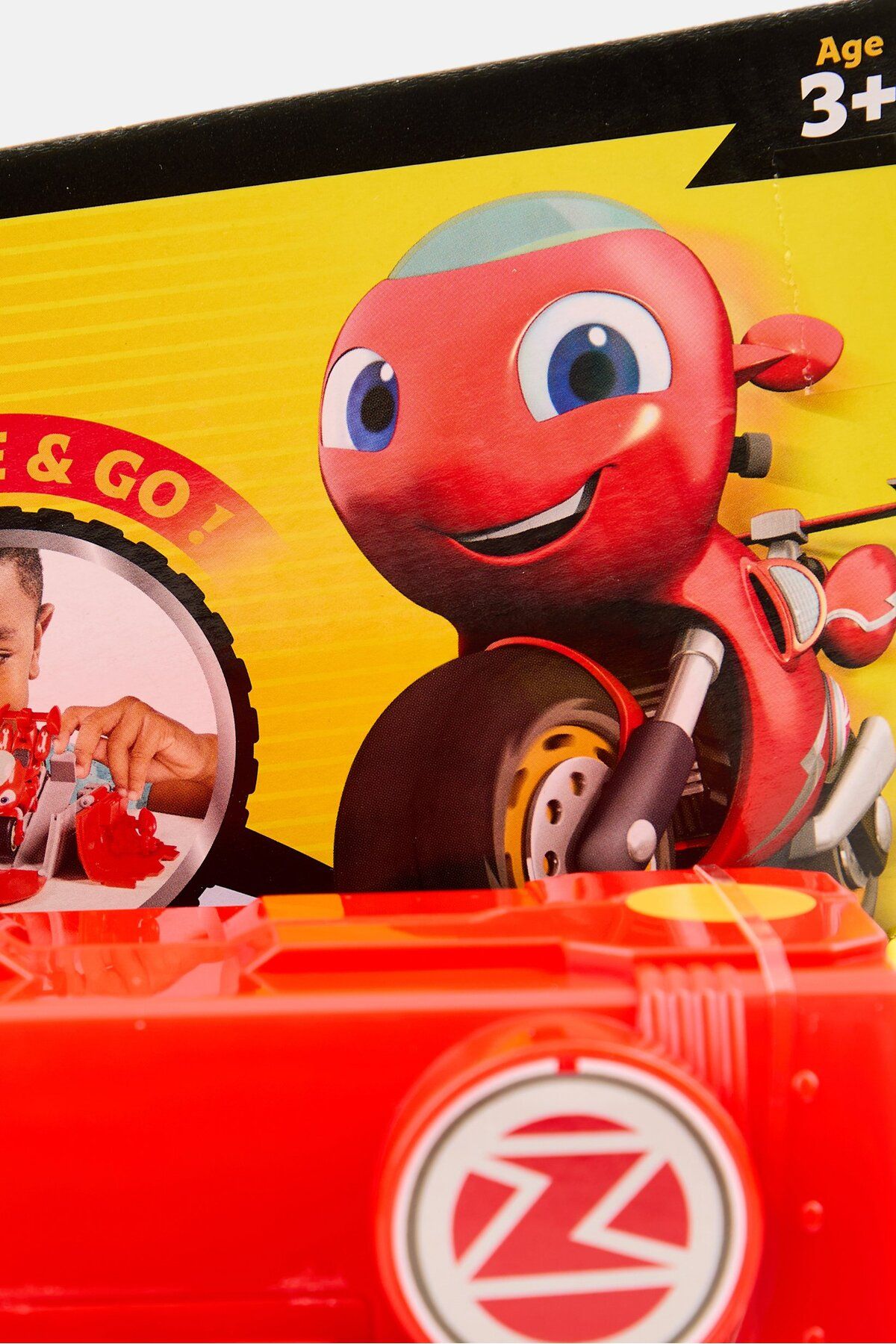 Tomy-Ricky Zoom Push Pop Playset Action Figure, Red 5