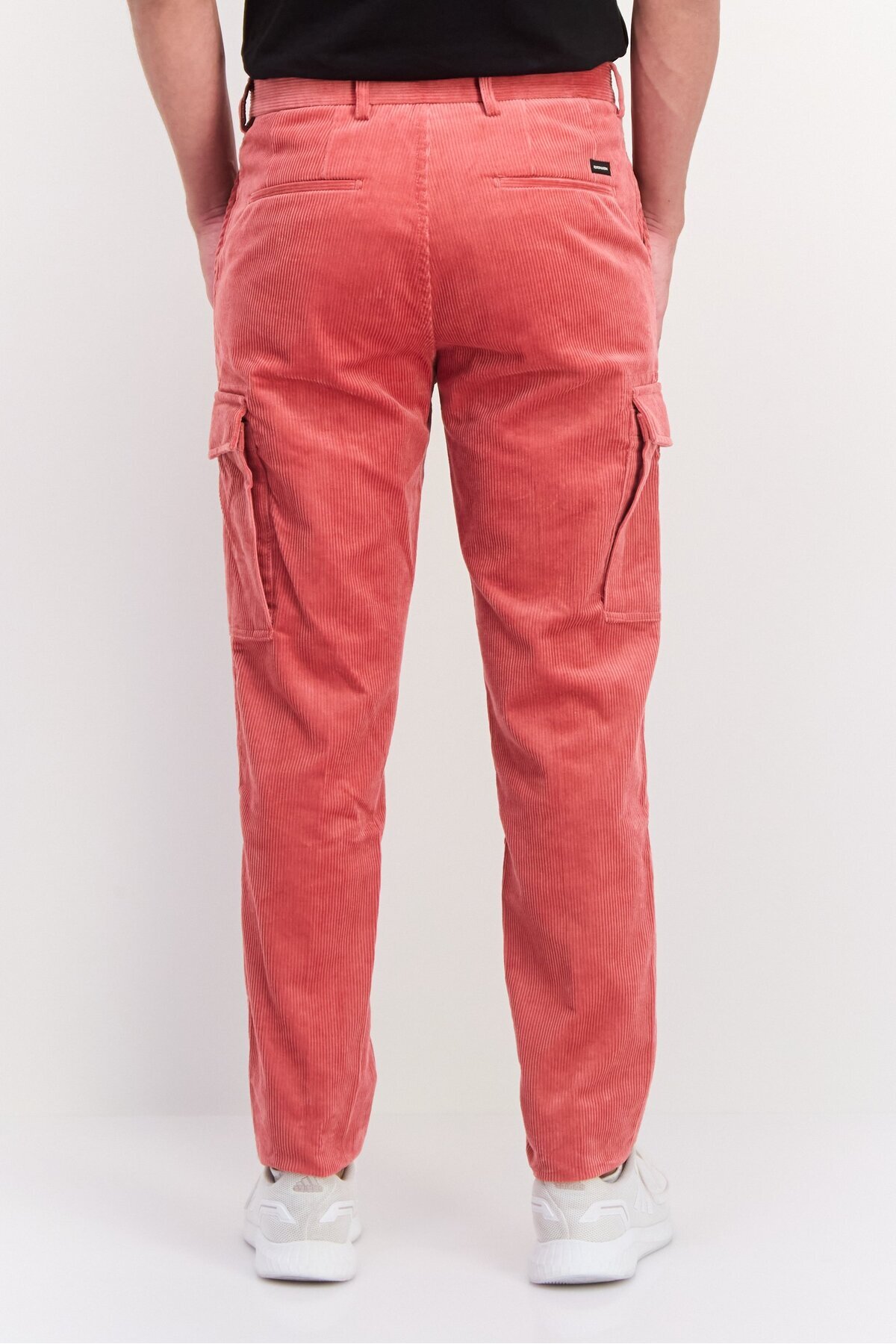 Scotch & Soda-Men Slim Fit Corduroy Cargo Pants, Rust 3