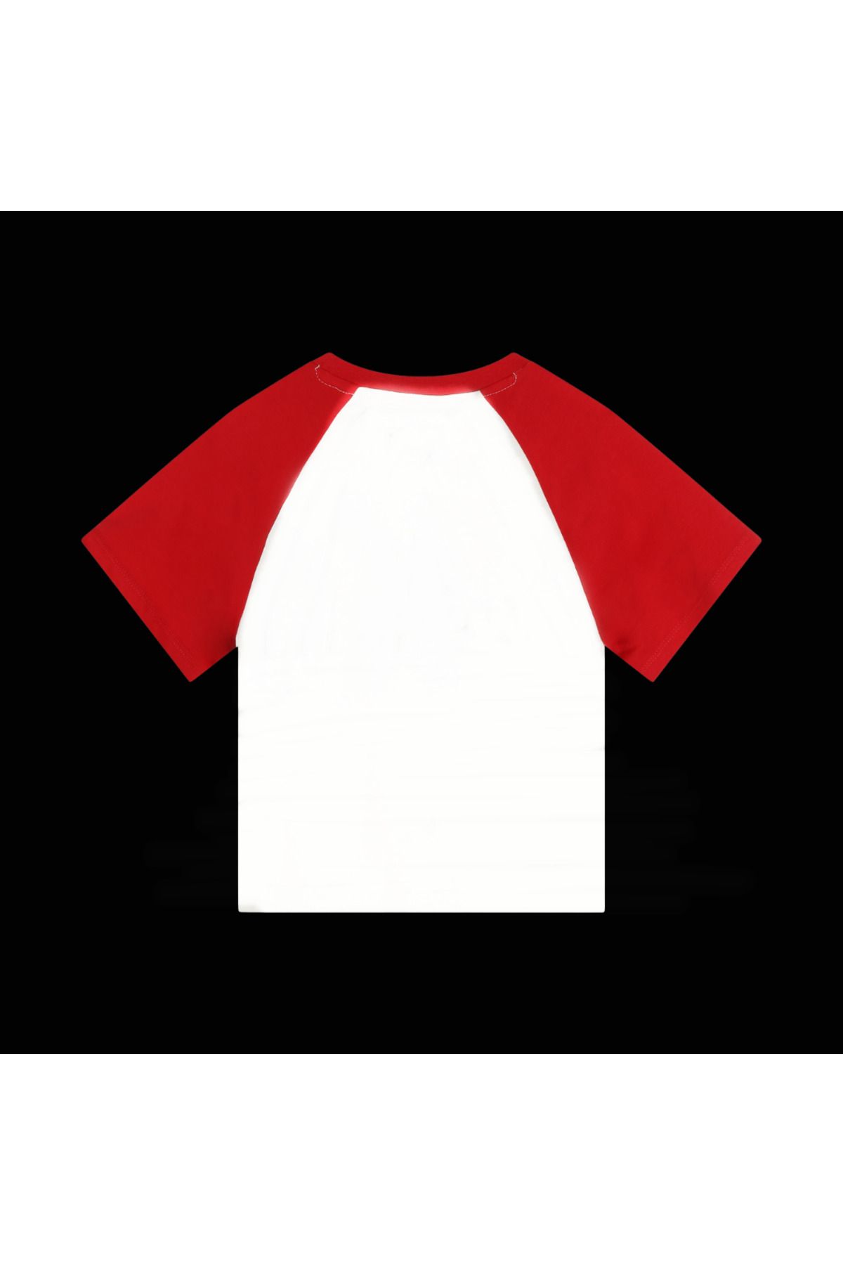 Touz Moda-White Unisex Red Reglan Hearth Balloon T-Shirt 2