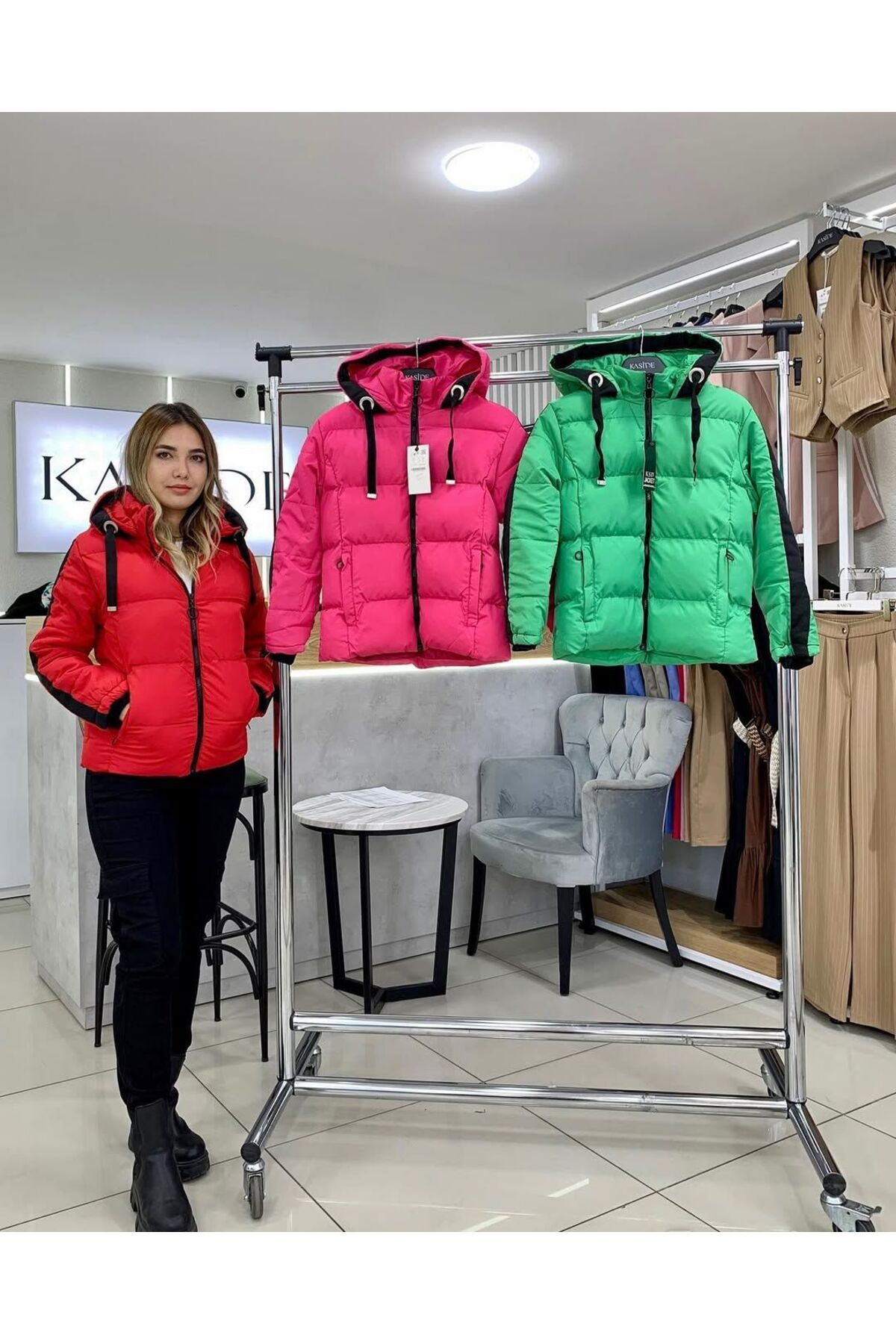 KASİDE-Women's Hooded Puffer Coat 2