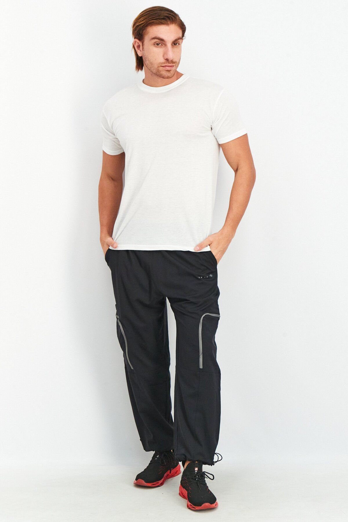adidas-Men Sportswear Fit Training Cargo Pants, Black 4