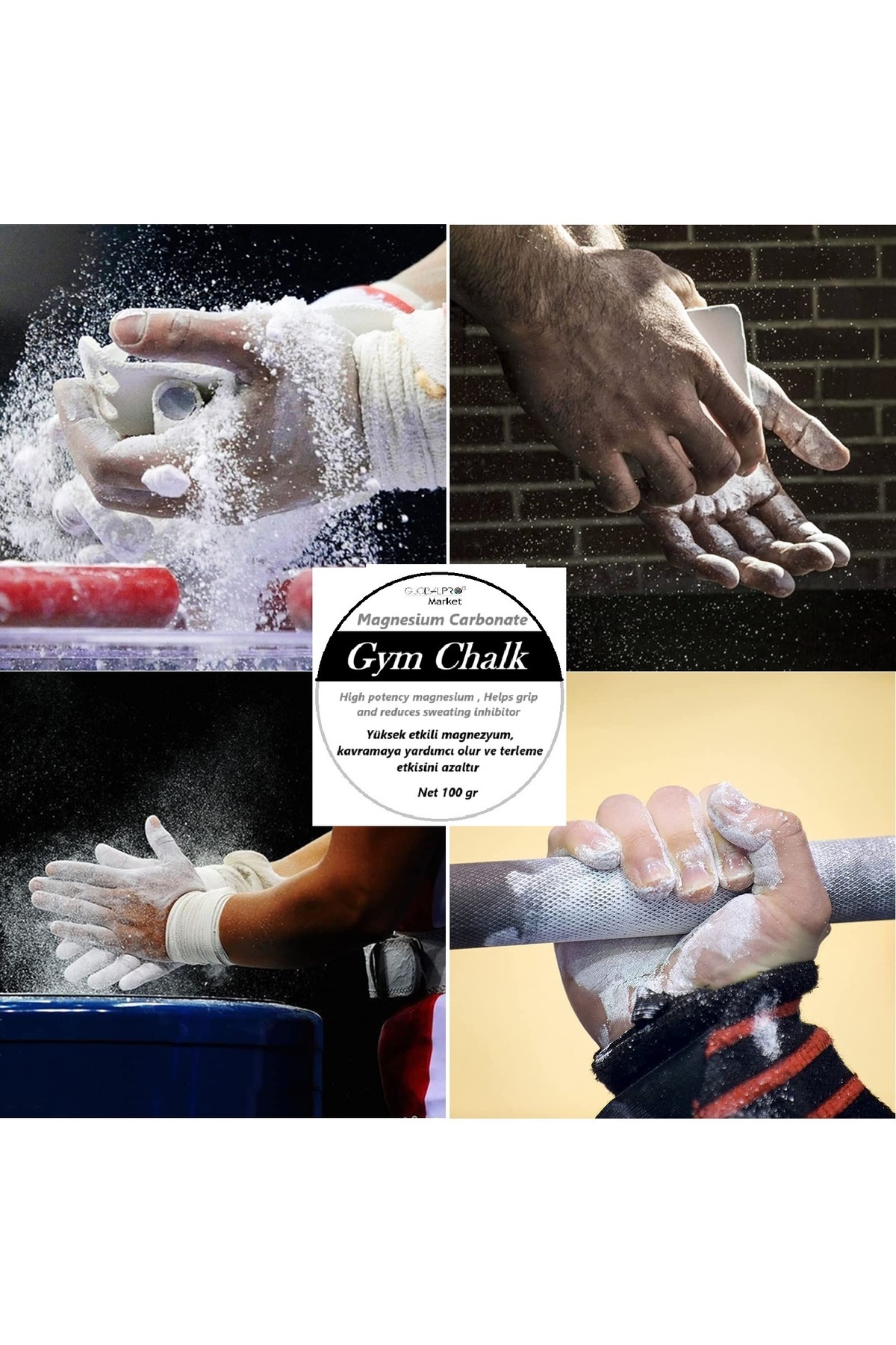 Eastroot Blok Magnezyum Karbonat ( Gym Chalk ) 250 gram (4-6 BLOK) Dağ tırmanışı Halter Pole Dans