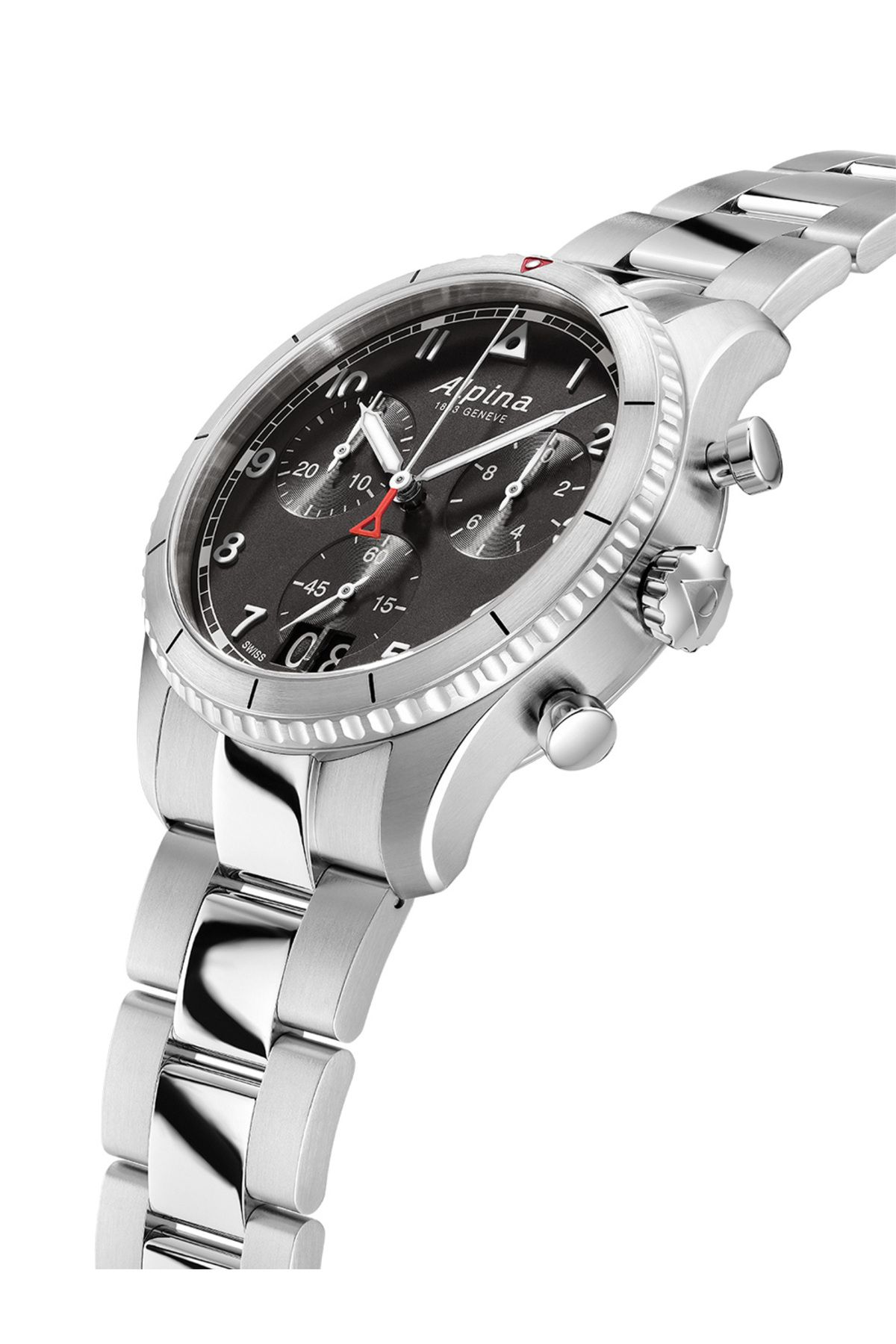 Alpina-Ανδρικό ρολόι Alpina AL-372BW4S26B, Quartz, 41mm, 10ATM 2