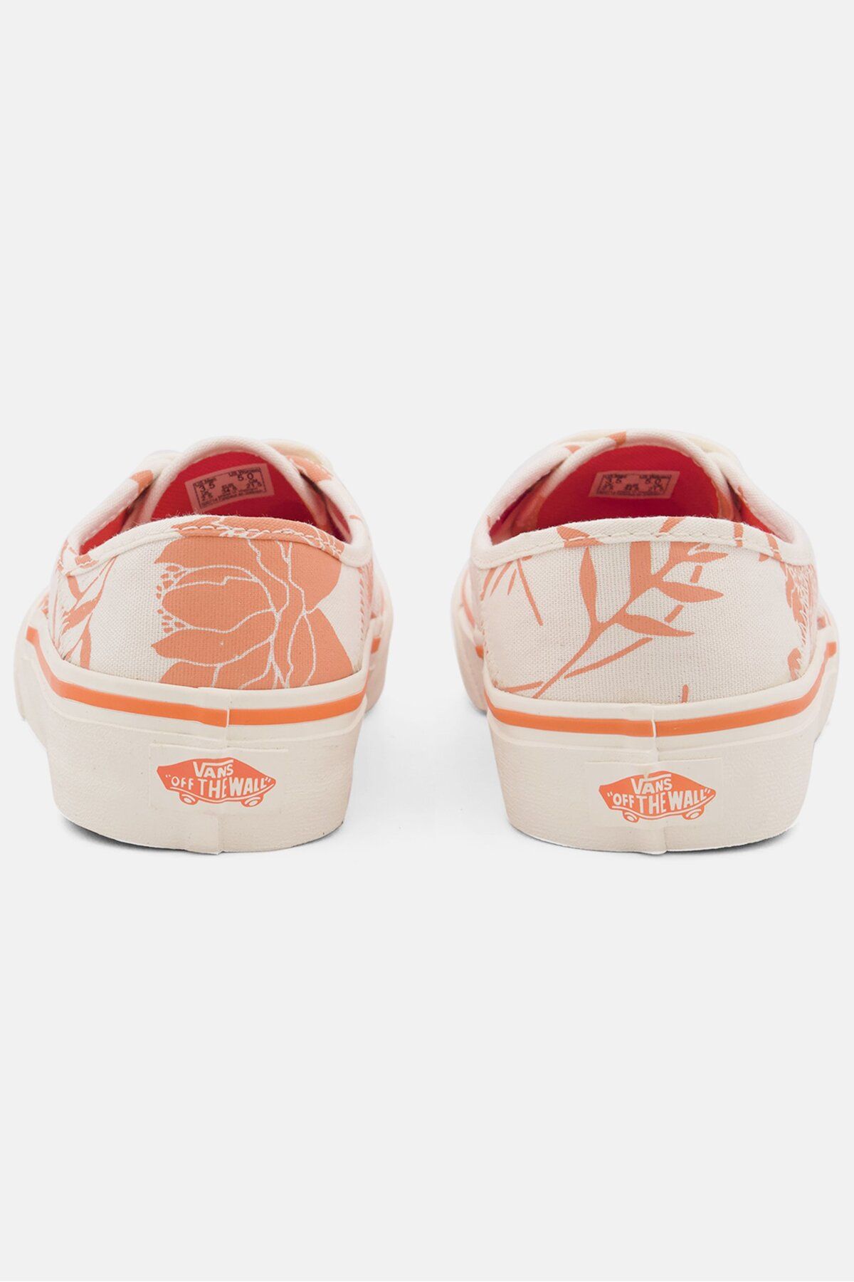 Vans-Women Authentic Sf Lace Up Walking Shoes, Beige/Orange 2