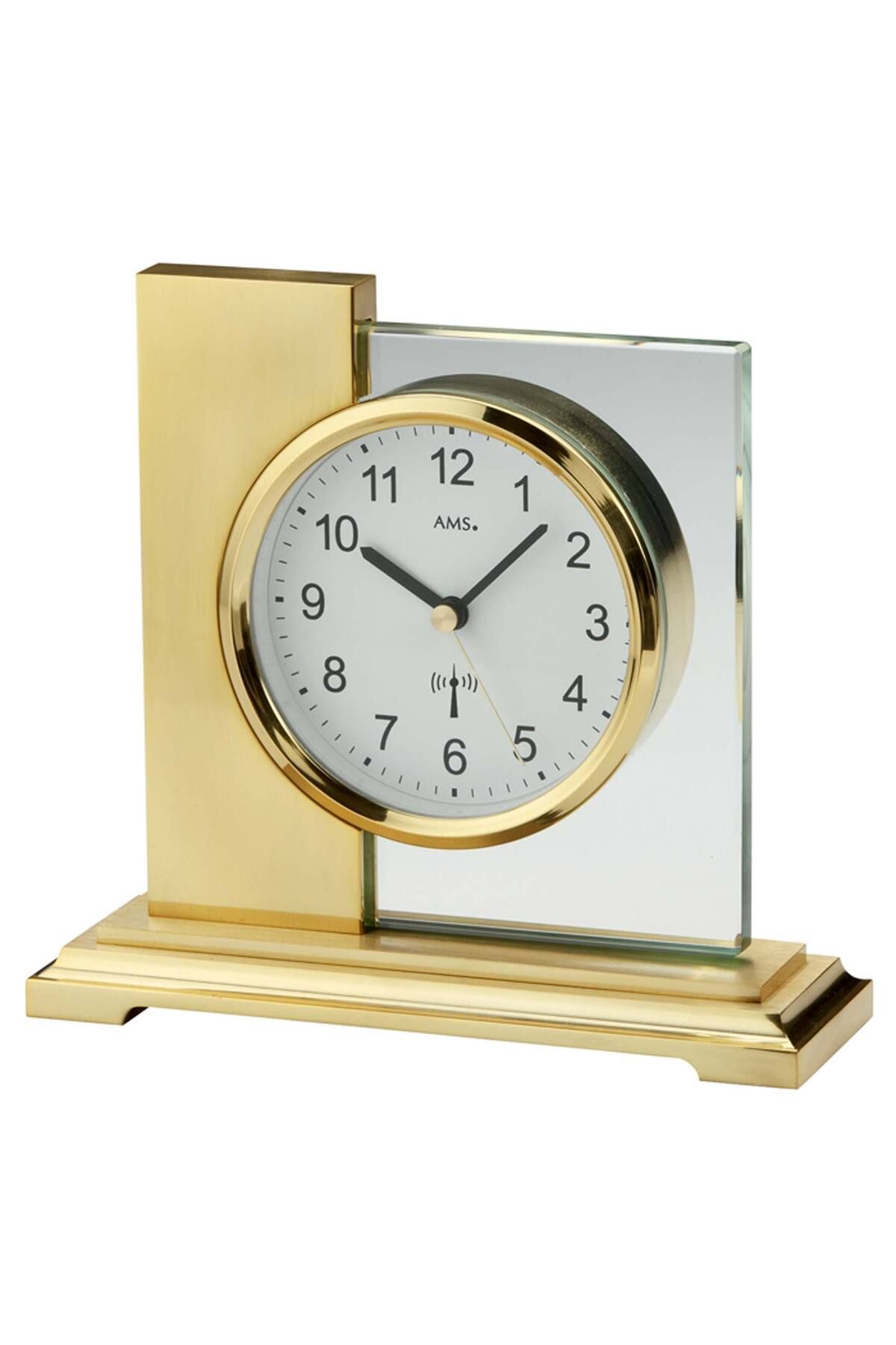 AMS-Table Clock 5141, Quartz, White, Analogue, Modern 1
