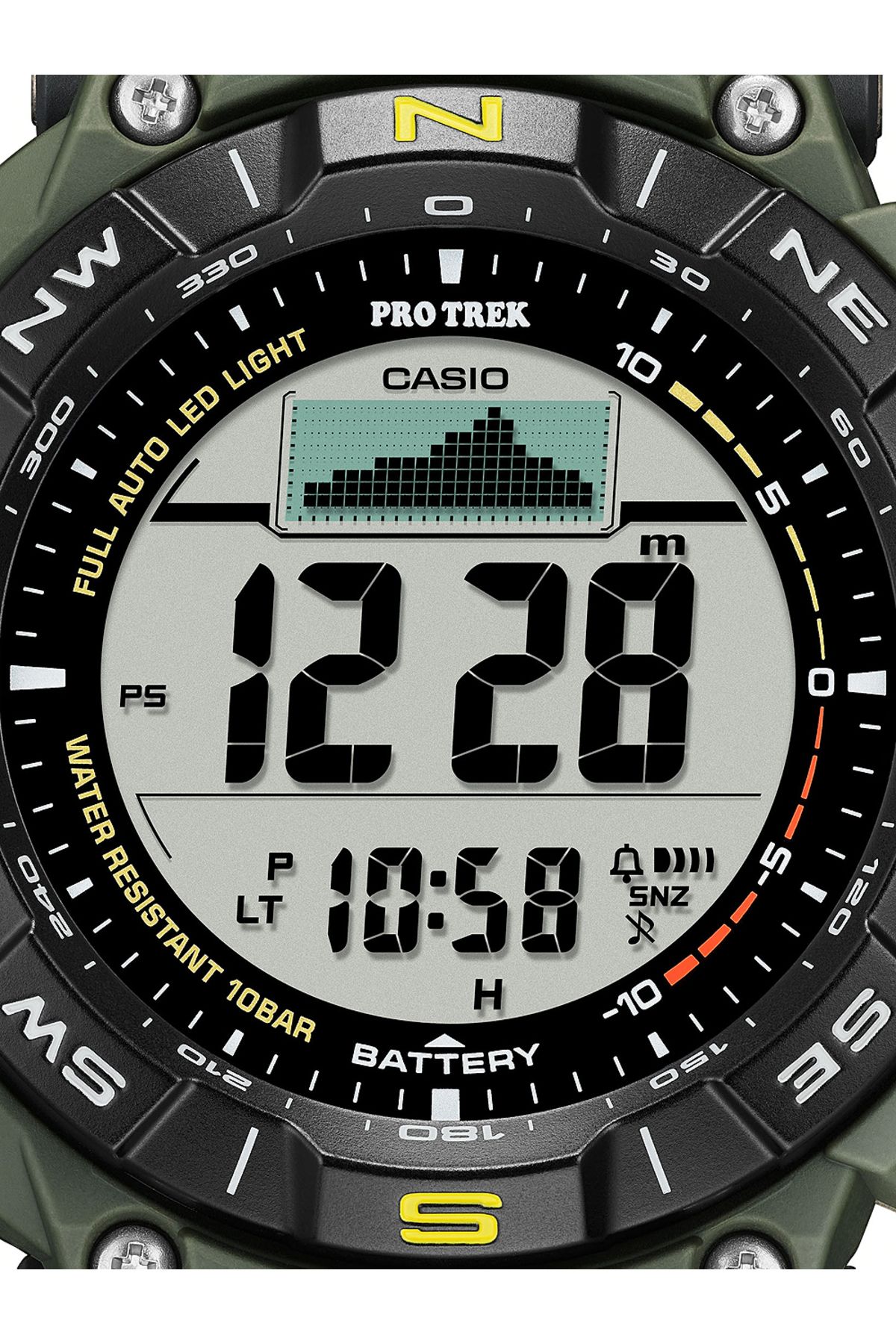 Casio-Ανδρικό ρολόι Casio PRG-340-3ER, Quartz, 53mm, 10ATM 4