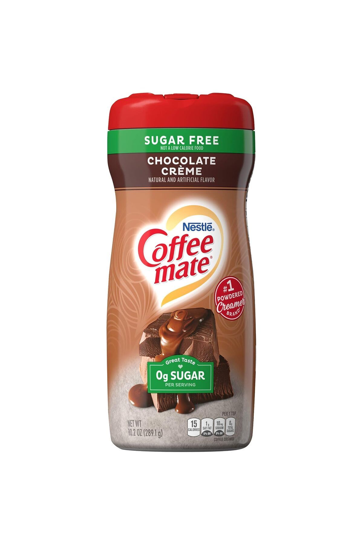 Nestle Coffee Mate Chocolate Creme Sugar Free 10.2 oz 289.1 gr