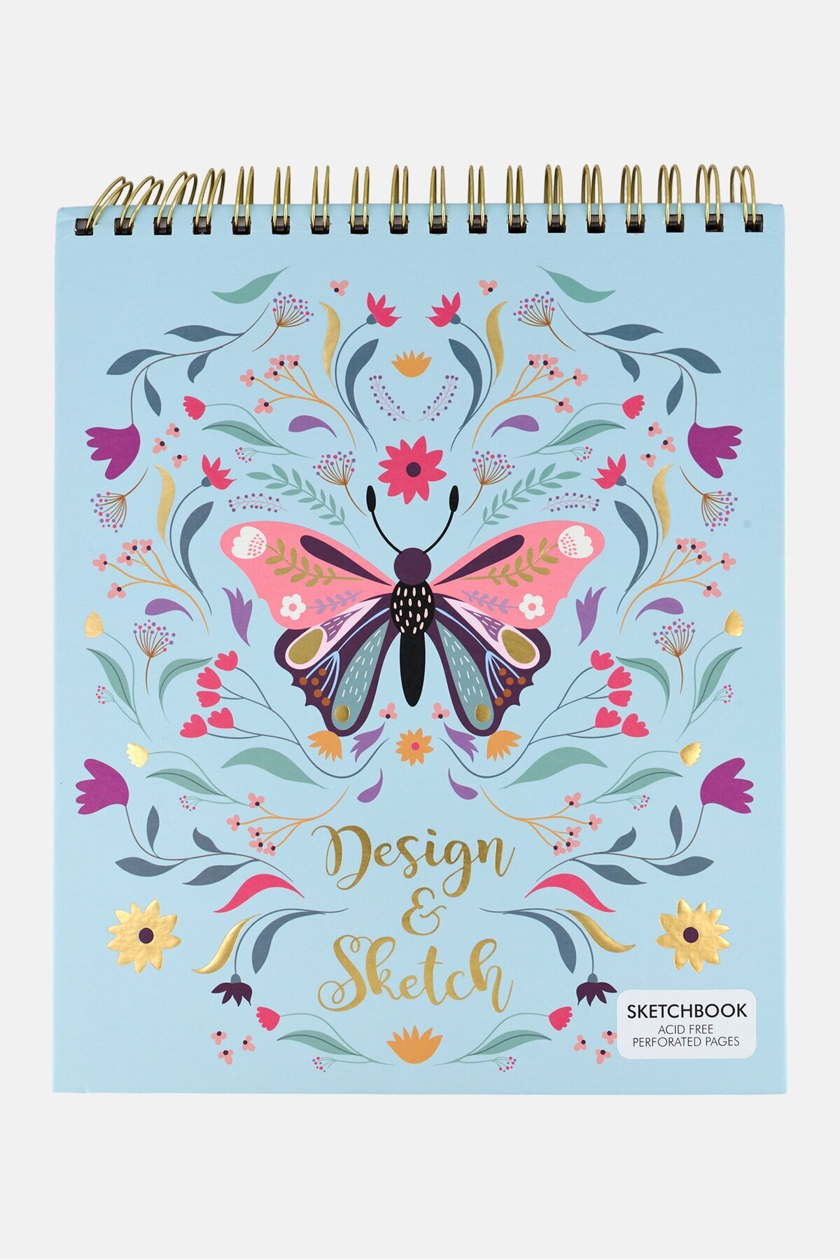 Votum-Large Spiral Sketchbook, Sky Blue Combo 1