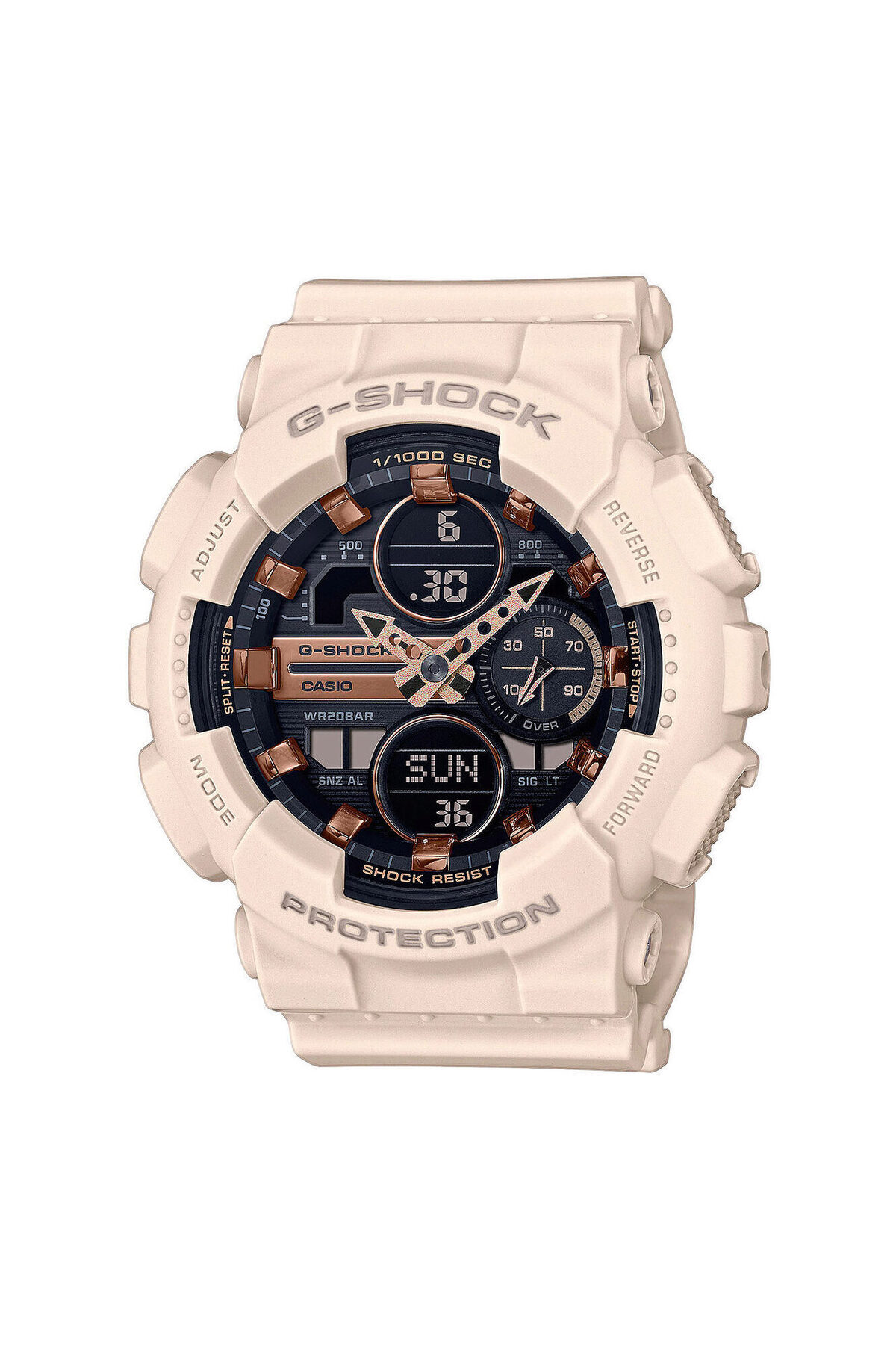 Casio-Ανδρικό ρολόι Casio GMA-S140M-4AER, Quartz, 46mm, 20ATM 1