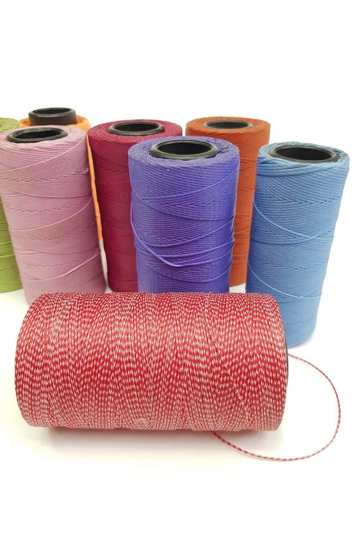 Hayalperest boncuk Renkli Mumlu Ip (10 MT)
