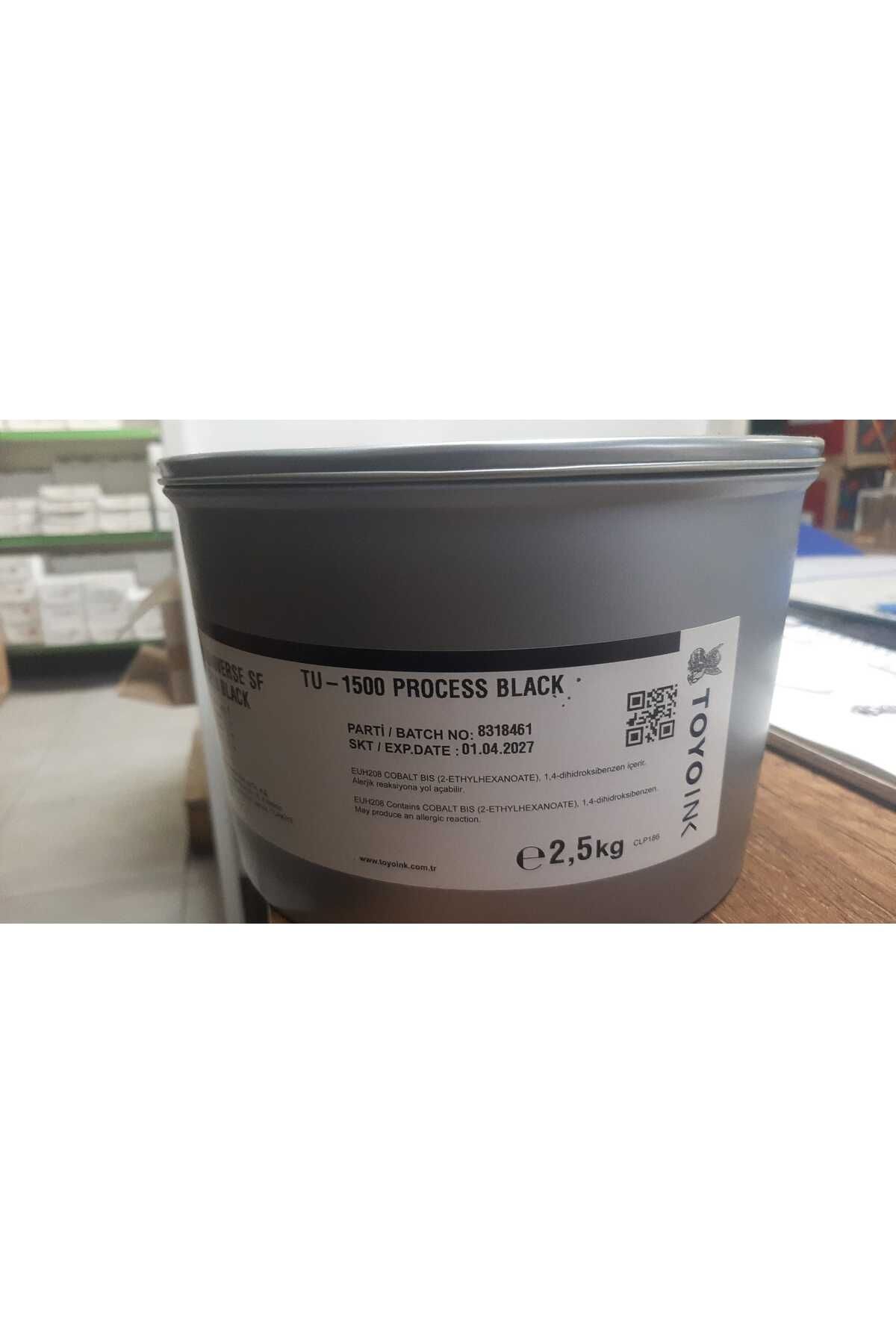 TOYO INK Toyoınk Matbaa Mürekkebi TU-1500 Siyah 2.5 Kg