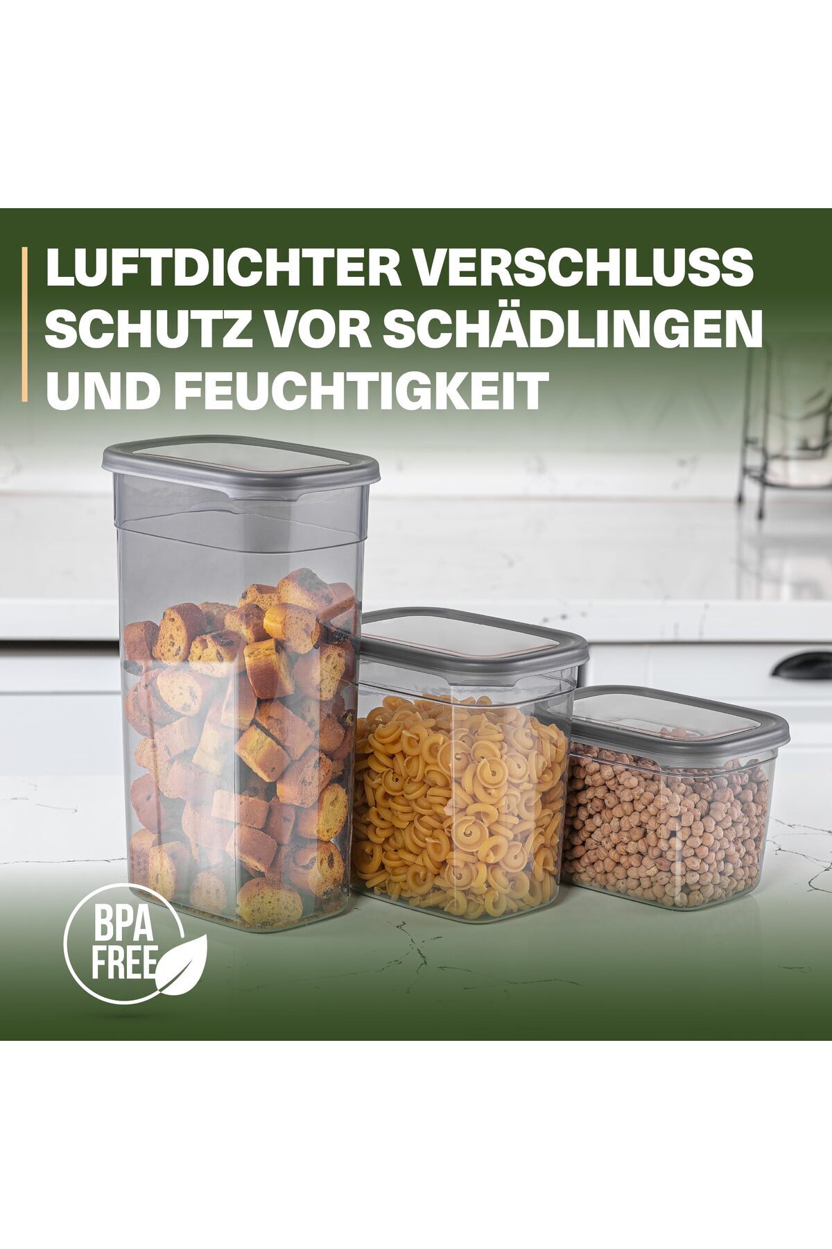 Viwares-luftdichte Vorratsdosen mit Deckel 25er Vorratsbehälter Set 6