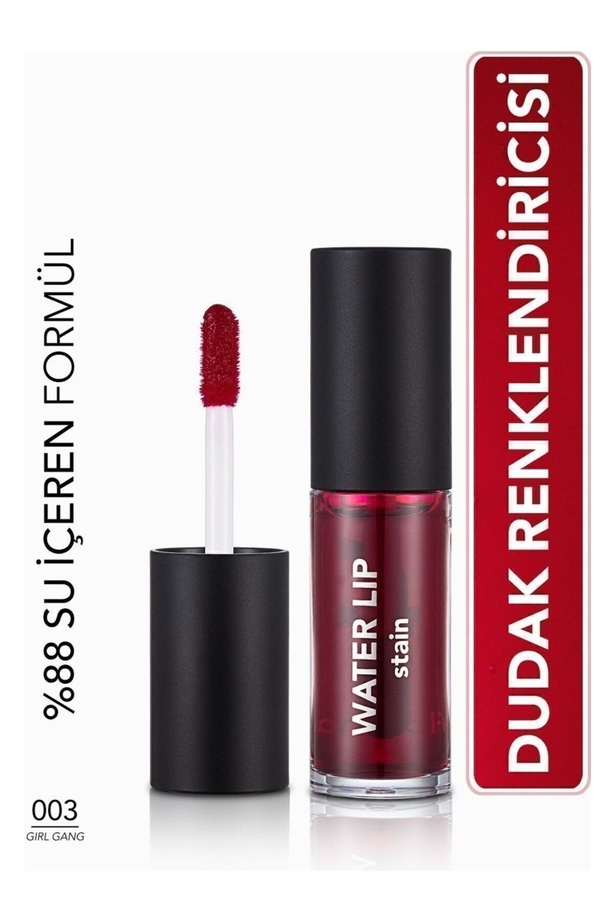 Flormar Water Lip Stain Su Bazlı & Kalıcı Dudak Renklendiricisi - 003 GIRL GANG